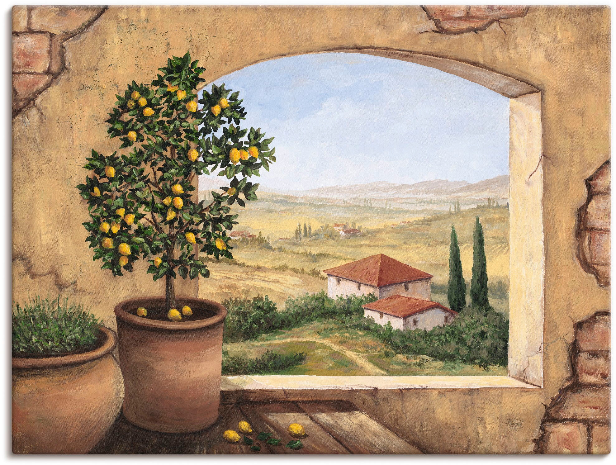 Artland Wandbild »Fensterblick - Wald mit Bach«, Wald, (1 St.), als  Leinwandbild, Poster, Wandaufkleber in verschied. Grössen online bestellen  | Jelmoli-Versand