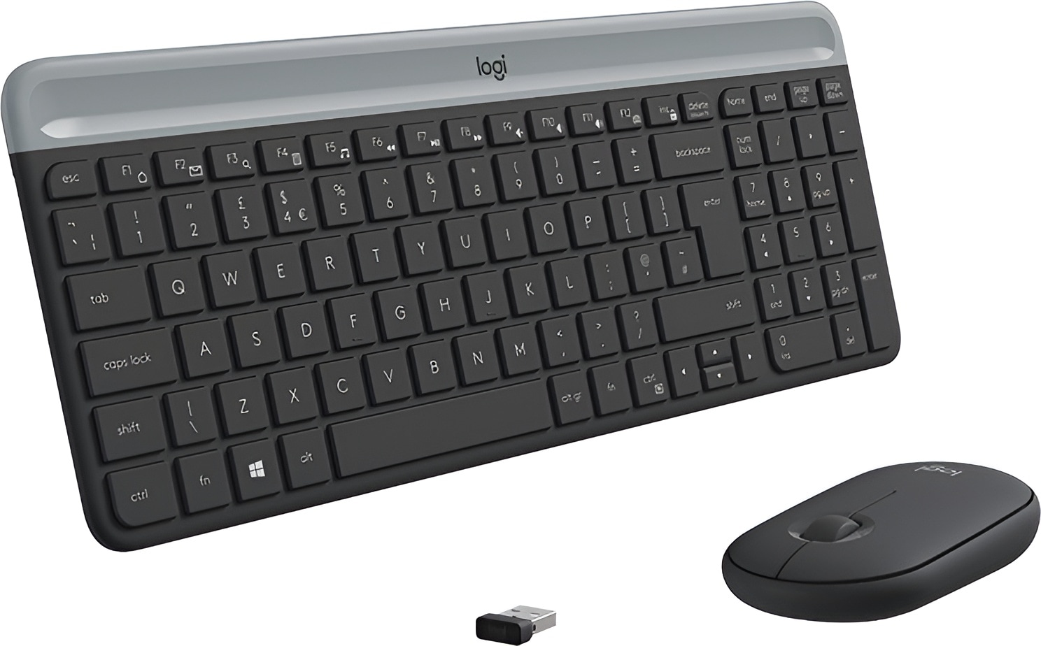 Logitech Tastatur- und Maus-Set »Wireless MK470 Slim Combo - GRAPHITE - NLB - CENTRAL«