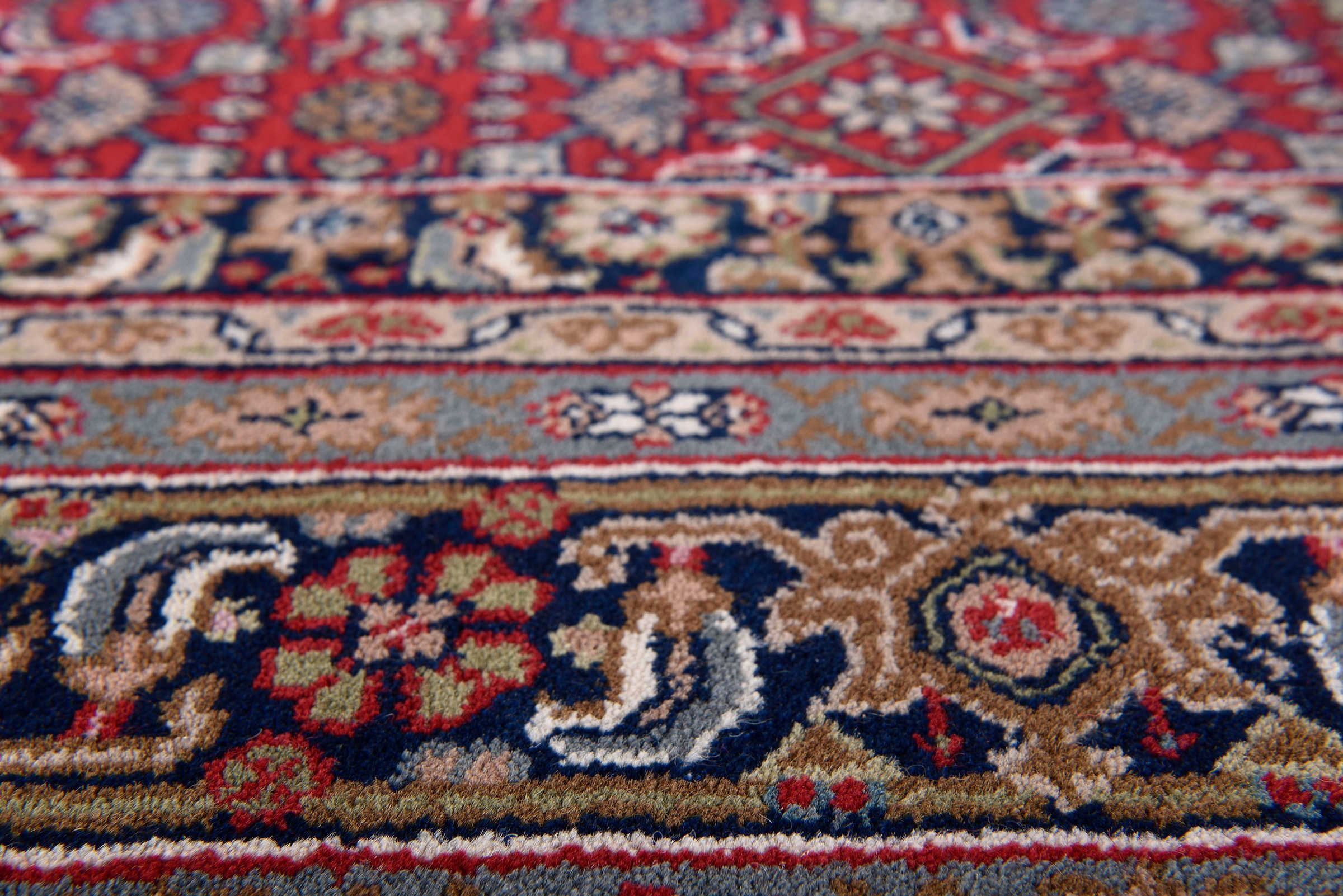 THEKO Orientteppich »Benares Bidjar«, rund, 12 mm Höhe, reine Wolle, handgeknüpft, mit Fransen