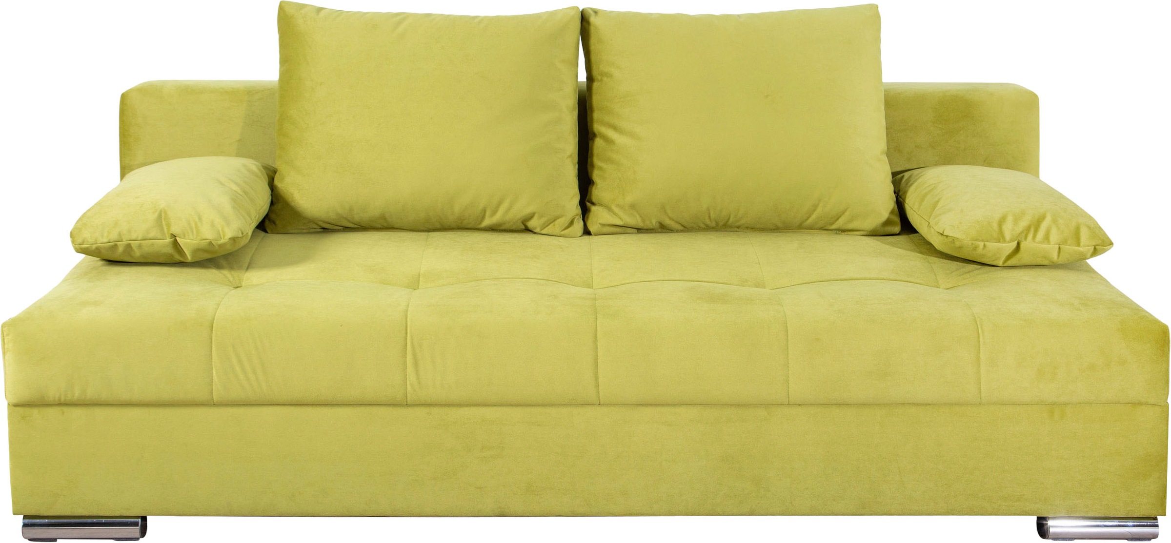 COLLECTION AB Schlafsofa »Tania mit Bettfunktion und Bettkasten«, komfortabler Sitzkomfort: Federkern-Polsterung, inklusive Rückenkissen