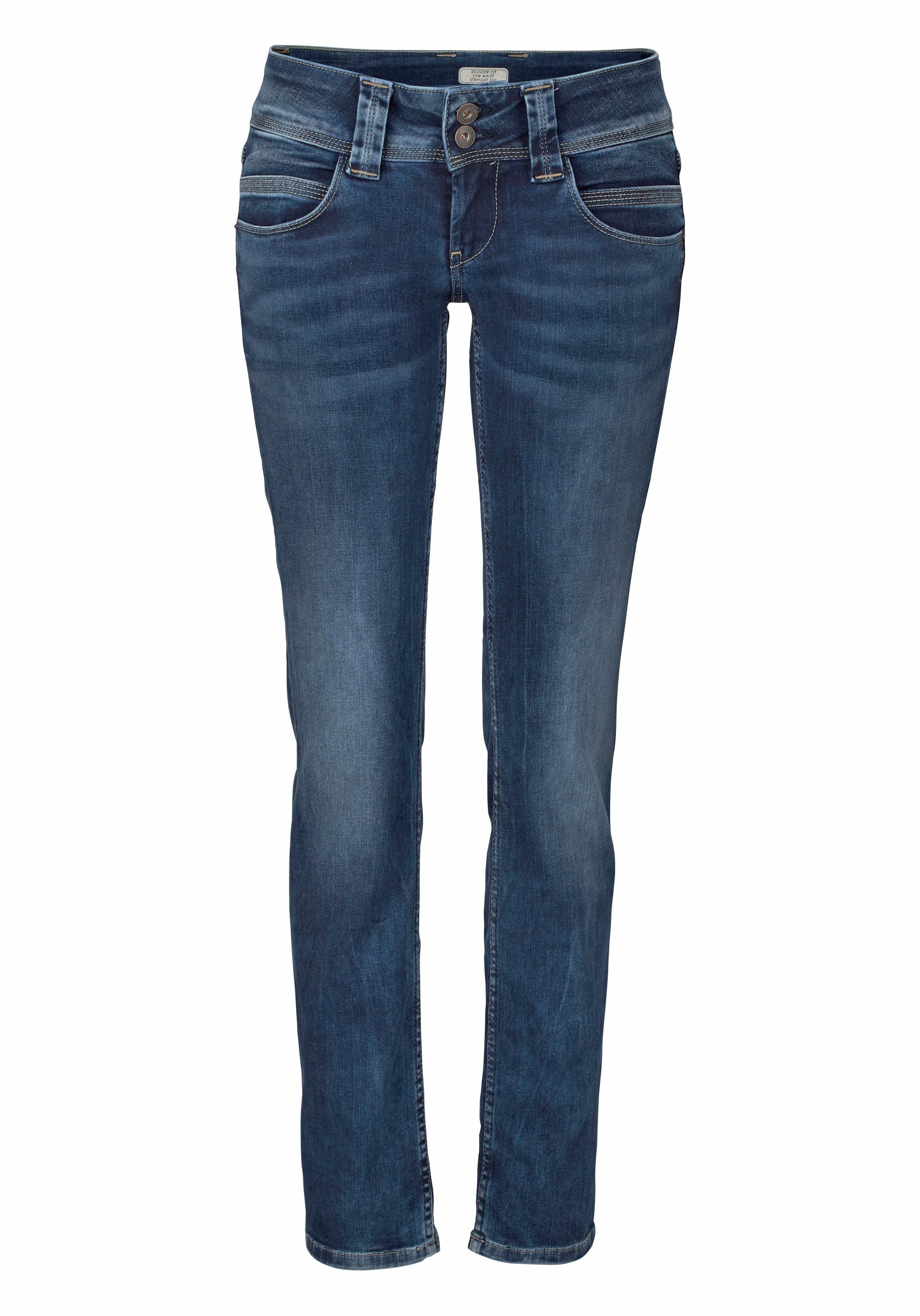 Pepe Jeans Straight-Jeans »VENUS«, mit Badge