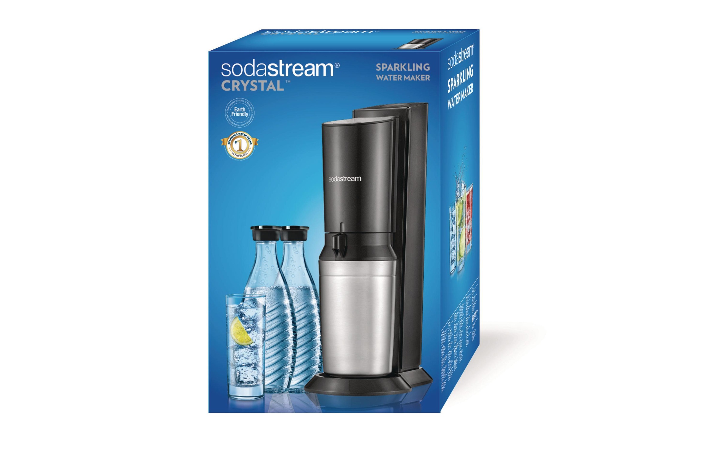 SodaStream Wassersprudler »CRYSTAL«, (Set, 4 tlg.)