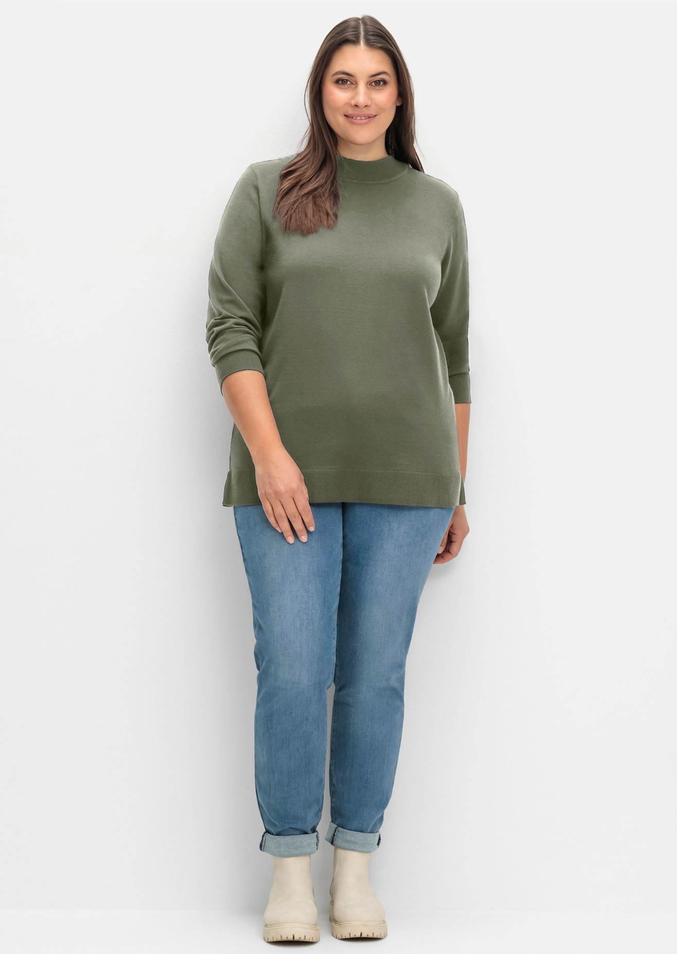 Sheego Strickpullover »Strickpullover«