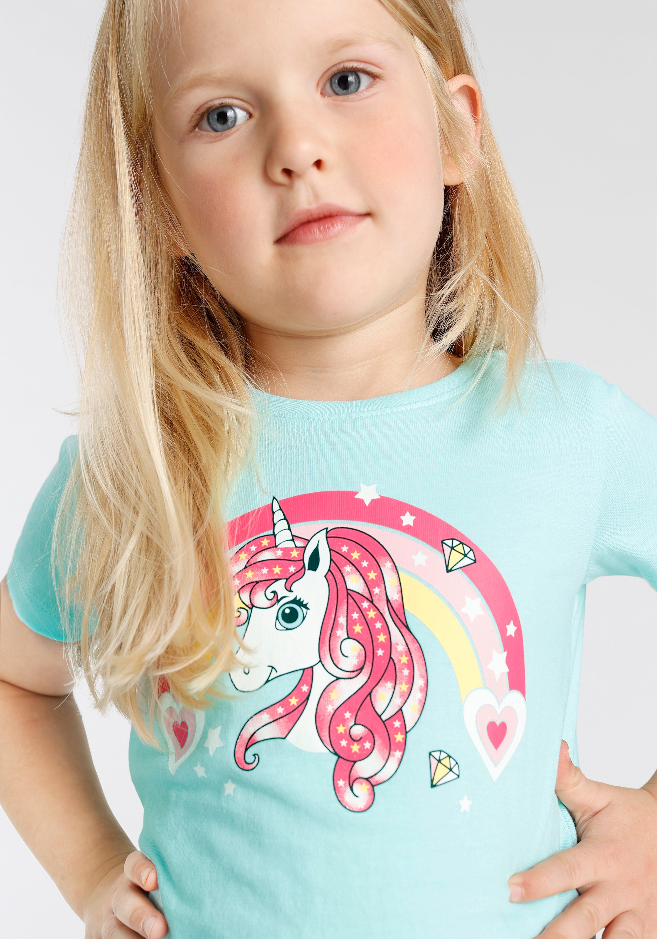KIDSWORLD T-Shirt »Einhorn«, Basic Form