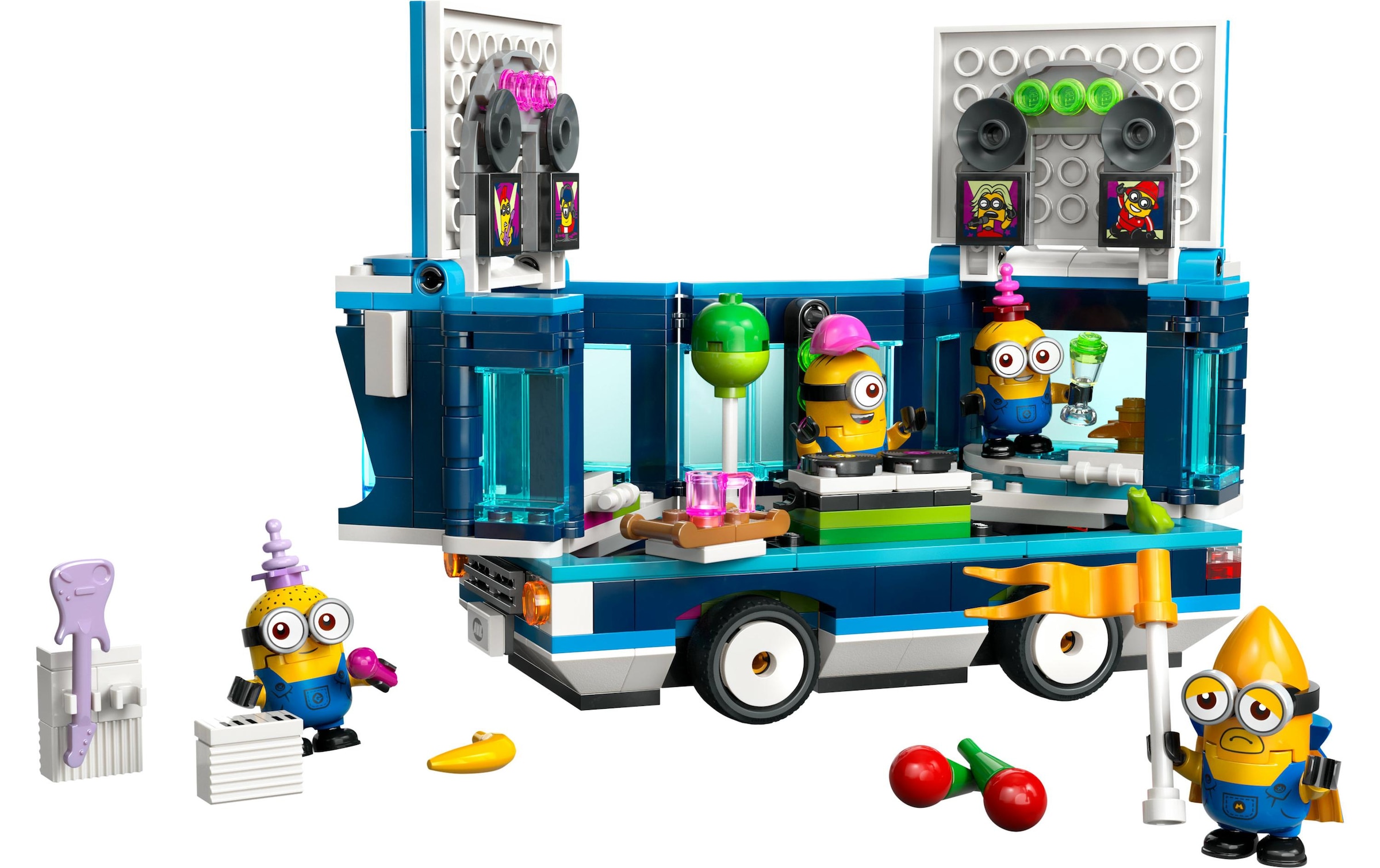 LEGO® Spielbausteine »Despicable Me 4 Minions und der Party Bus 75581«, (379 St.)
