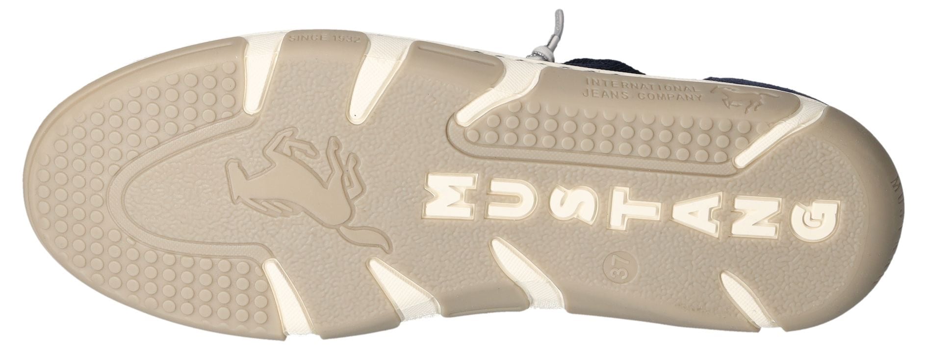 Mustang Shoes Slip-On Sneaker, Freizeitschuh, Halbschuh, Schlupfschuh, mit Elastik-Schnürsenkel