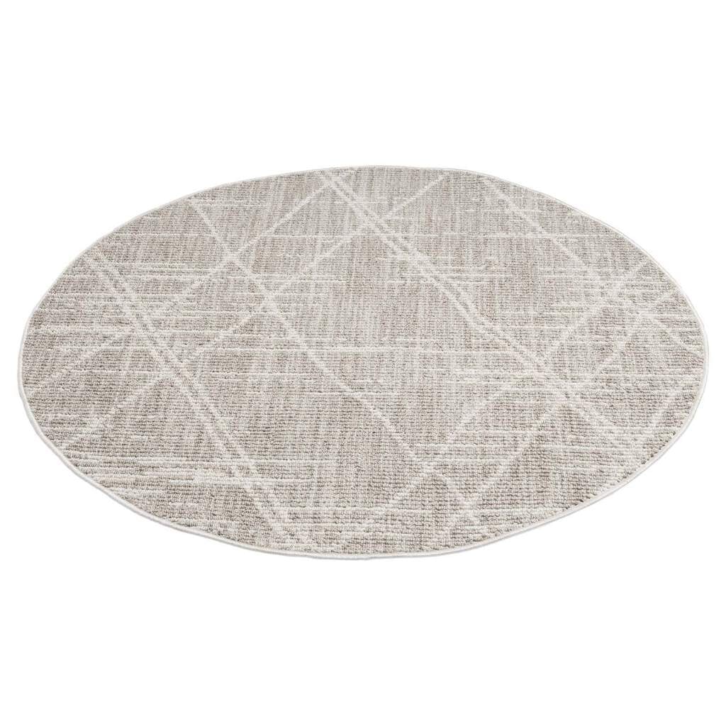 Carpet City Teppich »CLASICO 9162«, rund, 11 mm Höhe, Kurzflor, Hochtief-Muster, Boho, Wohnzimmer