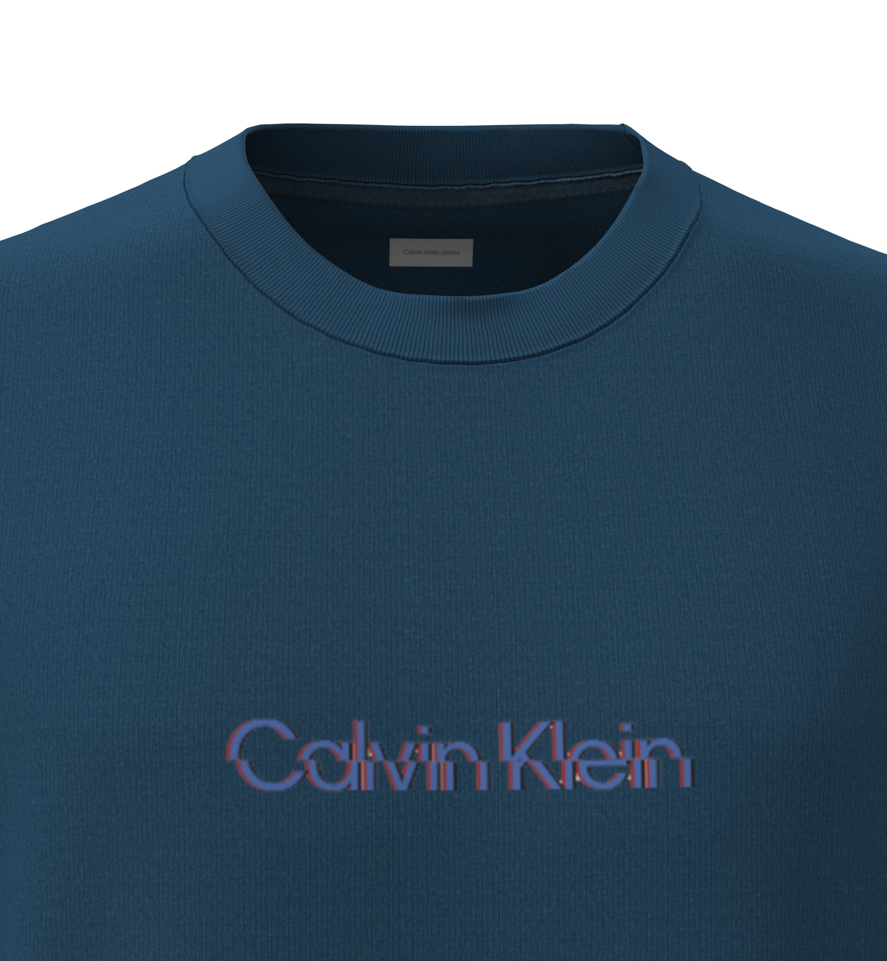 Calvin Klein Jeans T-Shirt »SS GLITCHED LOGO EU CLASSIC TEE«, Mit Rundhalsausschnitt
