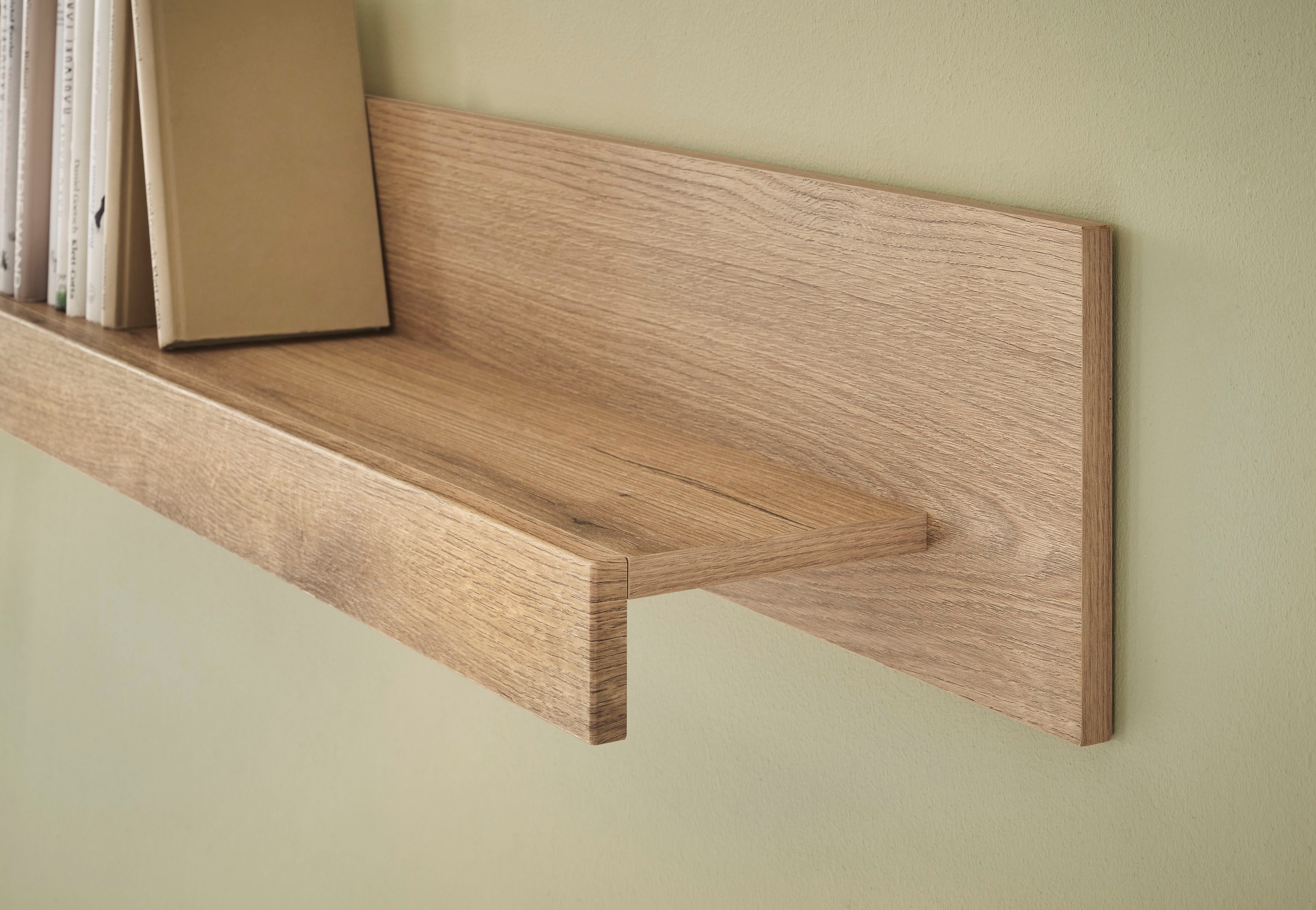 INOSIGN Wohnwand »Cantara, moderne Anbauwand, Wohnzimmer-Set, in Eiche Evoke oder Weiss«, (Set), enthält zwei Vitrinen, ein Lowboard und ein Wandboard
