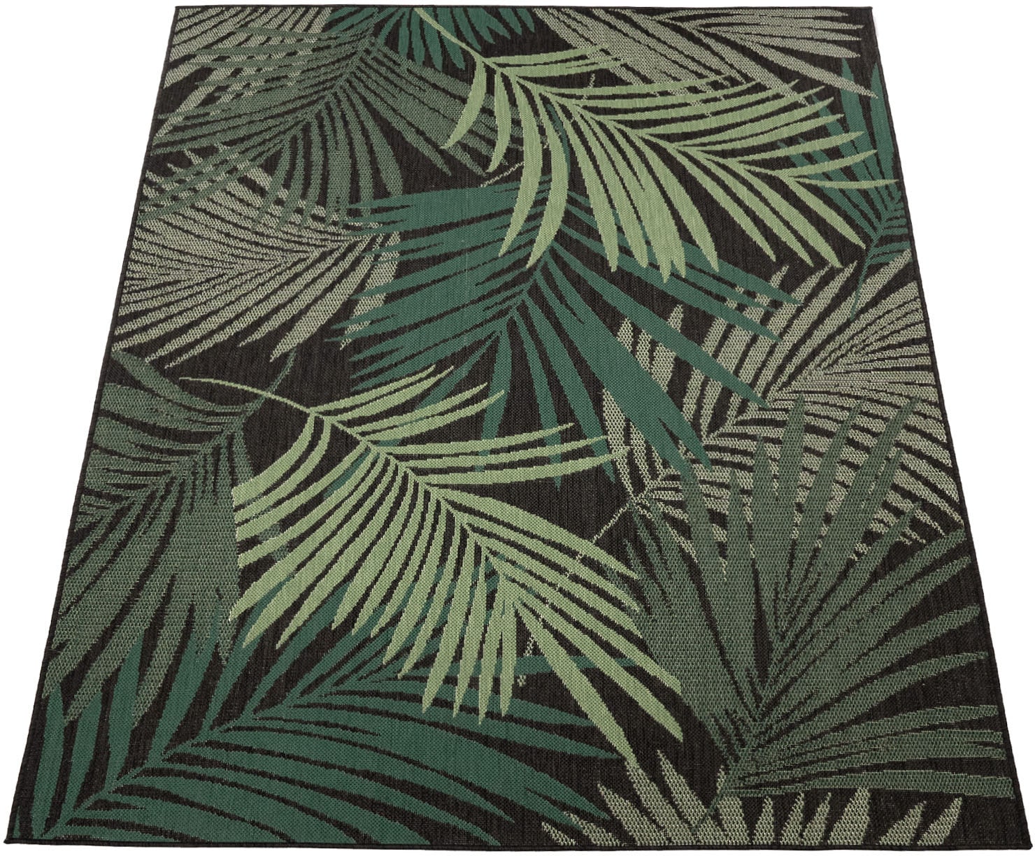 Paco Home Teppich »Ostende und Palmenblätter, Motiv online Flachgewebe, geeignet, | rechteckig, Wohnzimmer Outdoor 534«, kaufen Jelmoli-Versand In