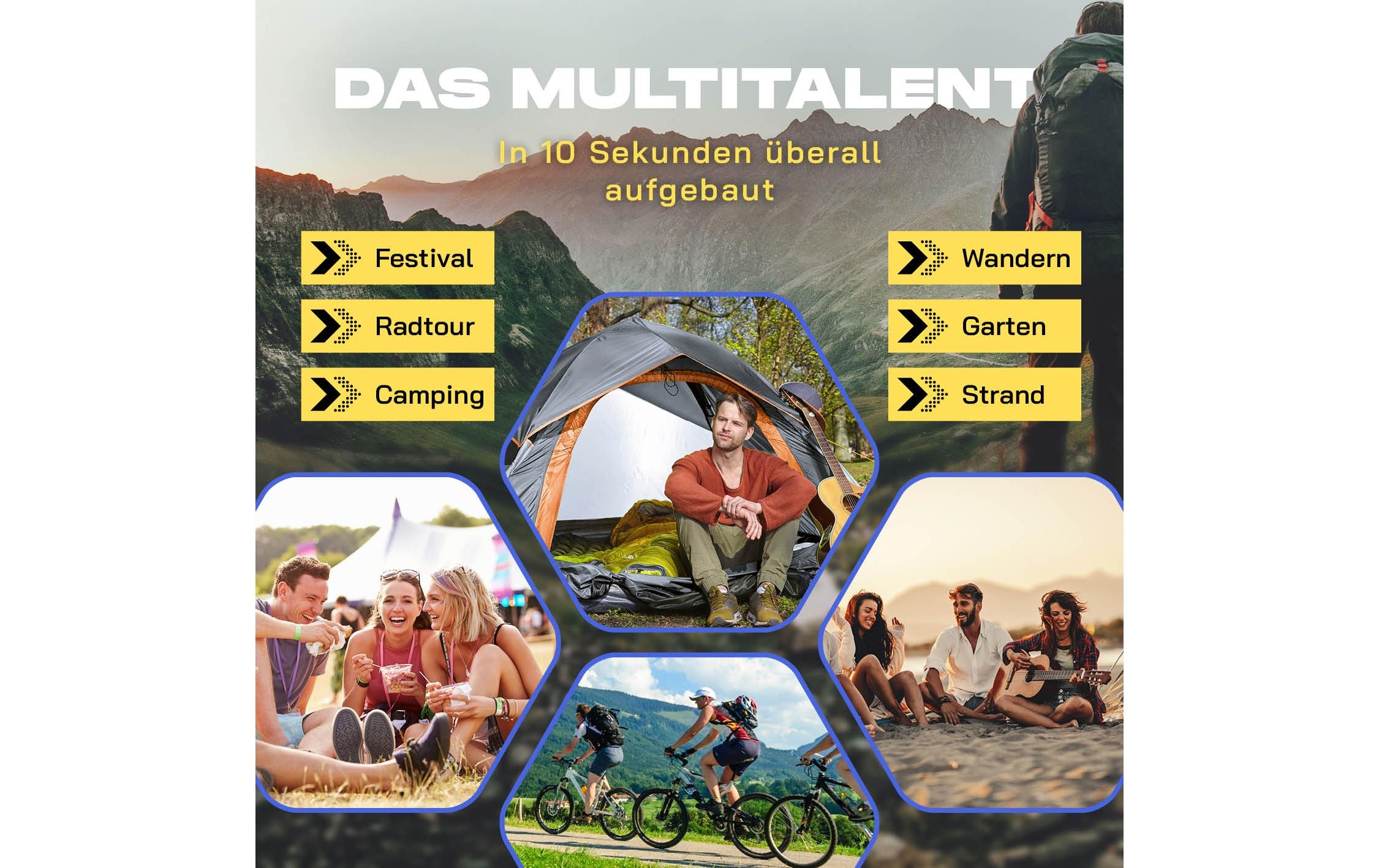 Wurfzelt »Where tomorrow 3 Personen«, 3 Personen