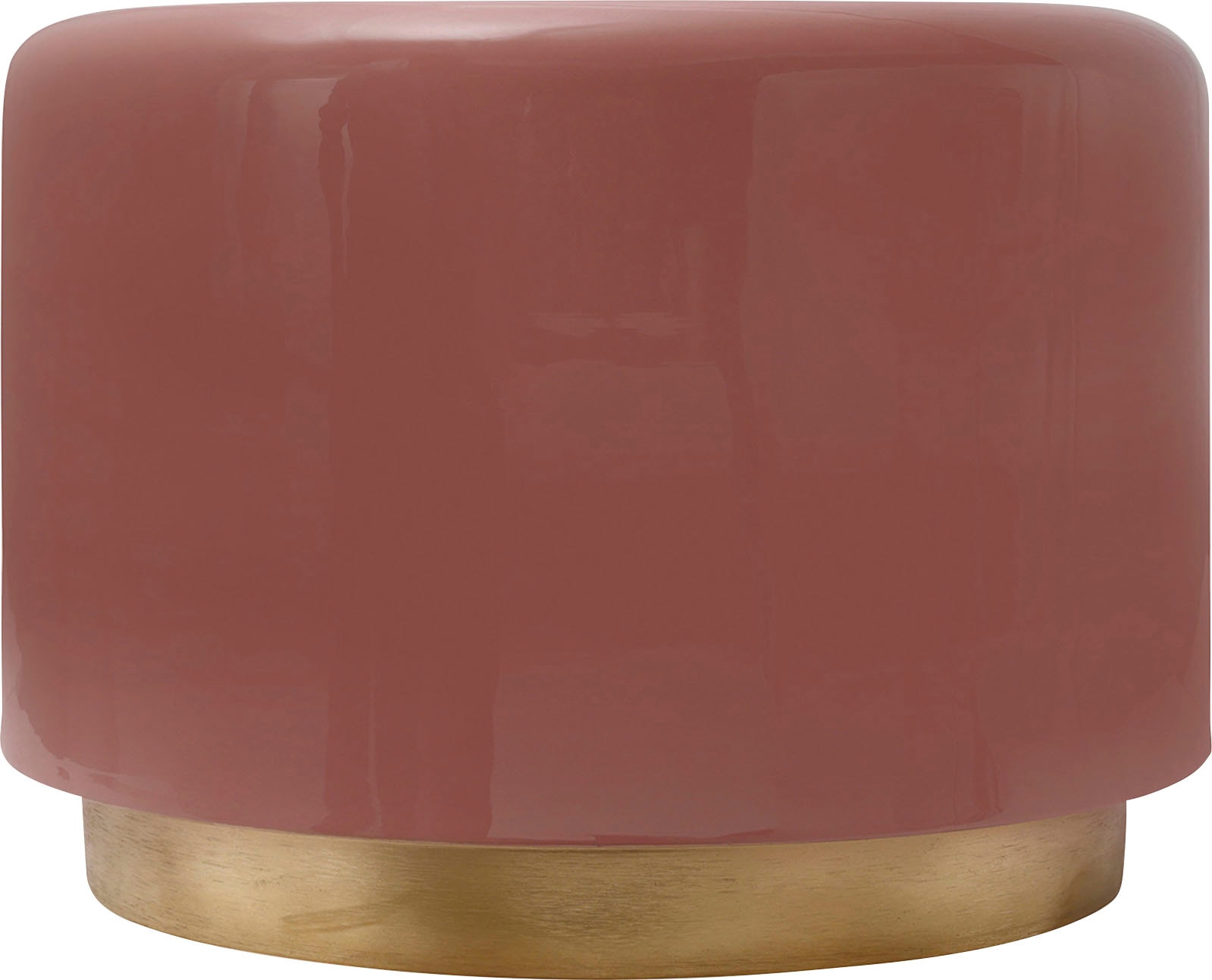 Kayoom Sitzhocker »Hocker Artisse, Edler Touch durch goldfarbenenen Sockel«, (1 St.), stilvoll, farbig lackiert, dekorativ, Moderner Look