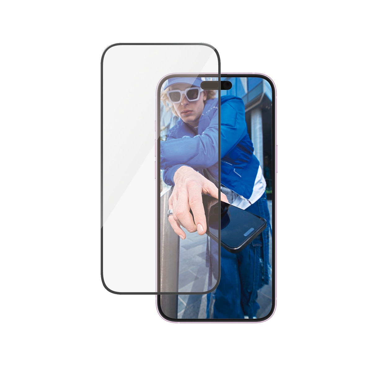 PanzerGlass Displayschutzglas »Ultra-Wide Fit Screen Protection«, für Apple iPhone 16 Plus-Apple iPhone 15 Plus, Displayschutzfolie, Schutzfolie, Bildschirmschutz, kratz- & stossfest