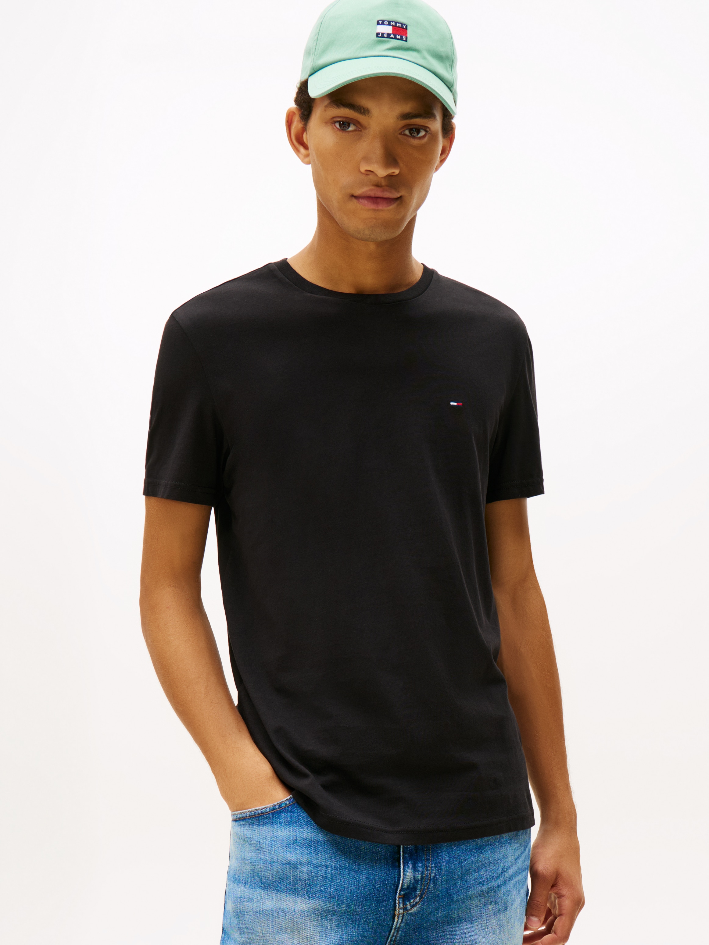 Tommy Jeans T-Shirt »TJM XSLIM 3 PACK TEE«, Mit Rundhalsausschnitt