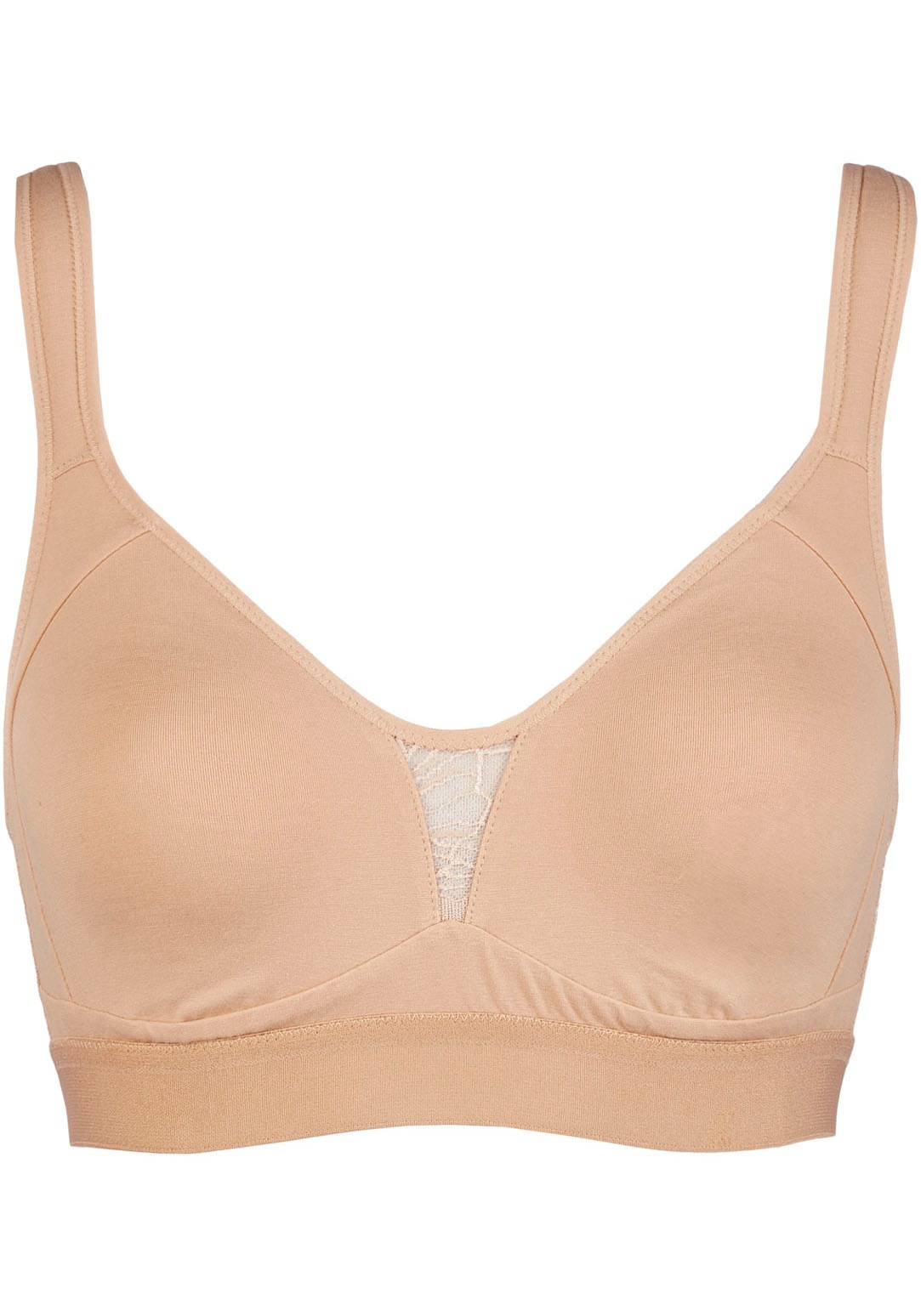Nina Von C. Bügelloser BH »"Cotton Shape"« ohne Bügel, verstellbar, nahtlose Cups, elastisch, bequem, Baumwollmix