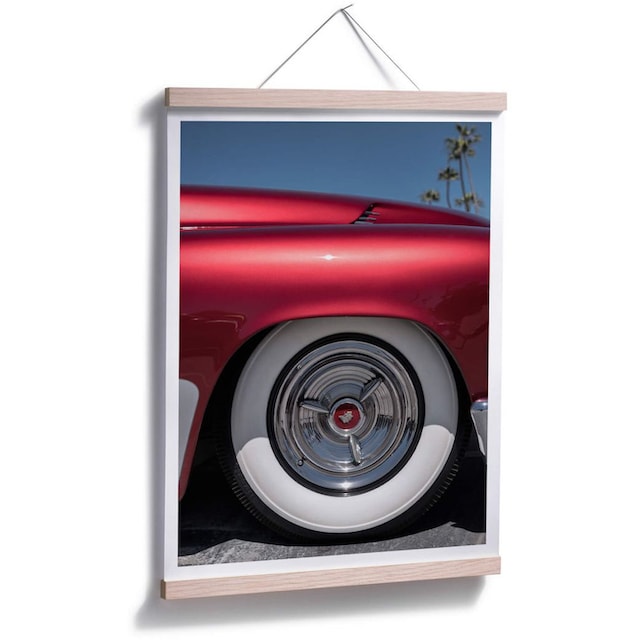 Wall-Art Poster »Vintage Auto Rot Retro Oldtimer«, Autos, (1 St.), Poster,  Wandbild, Bild, Wandposter online kaufen | Jelmoli-Versand