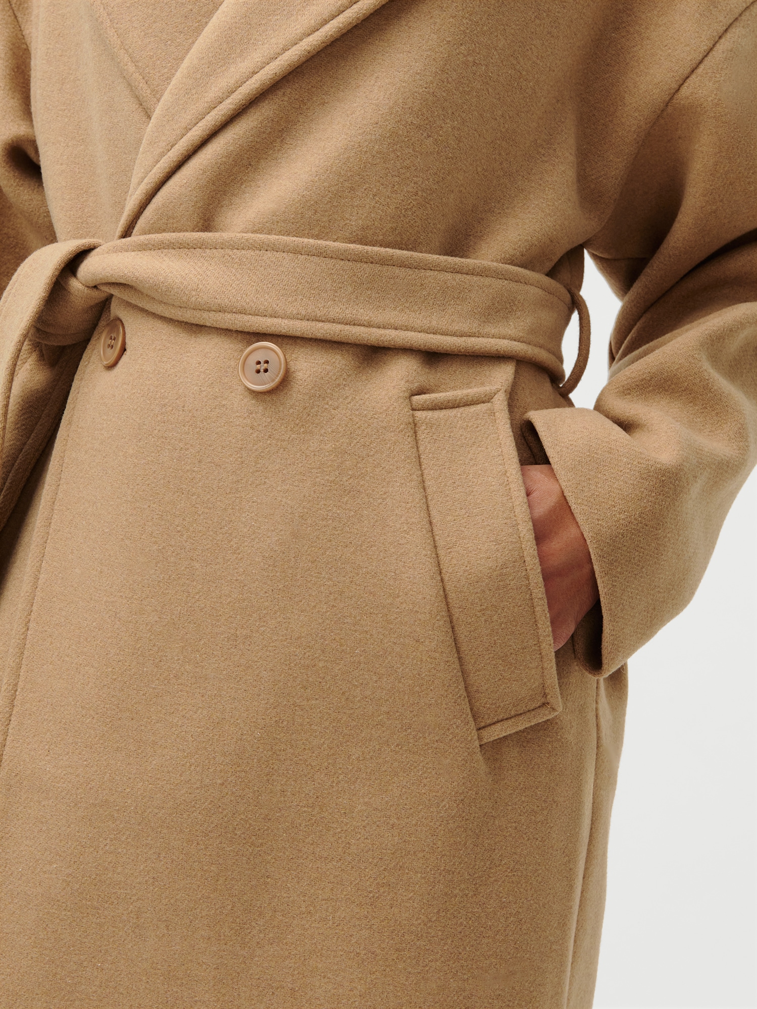 LeGer Langmantel »Betty, LeGer by Lena Gercke«, Regular fit mit V-Ausschnitt