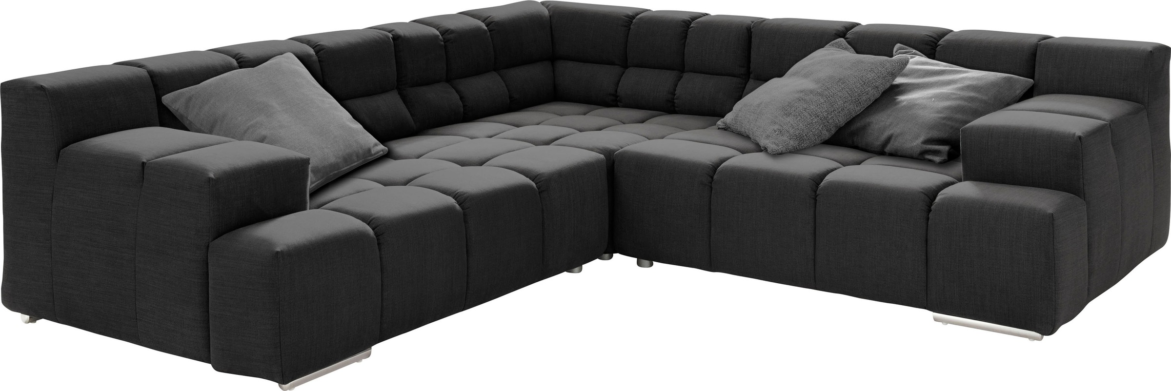 designwerk Ecksofa »Temple L-Form, tolles Designsofa«, mit Sitztiefenverstellung
