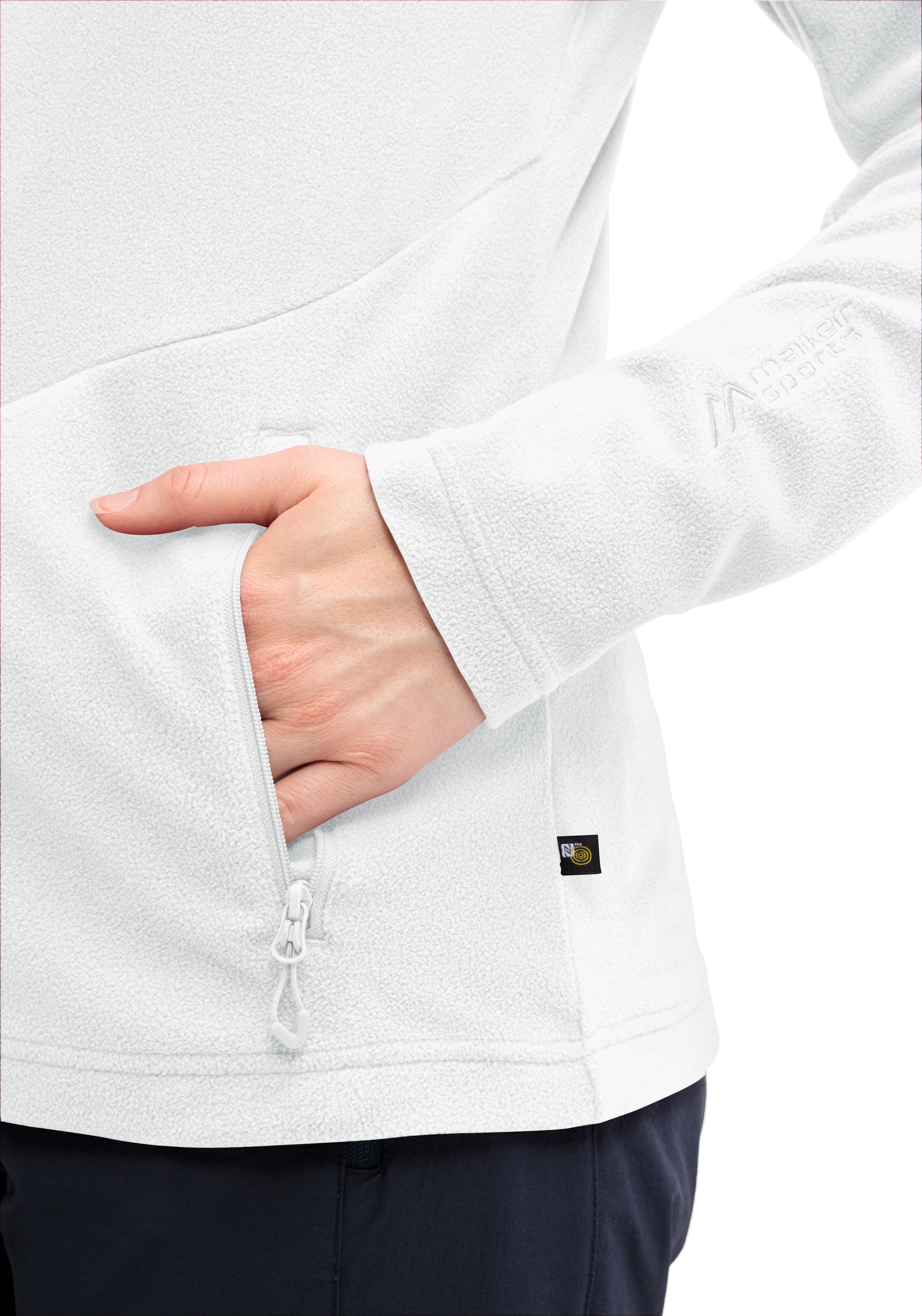 Maier Sports Fleecejacke »Denise Jacket W«, Damen Midlayer, atmungsaktiv schnelltrocknend, Full-Zip, Regular fit