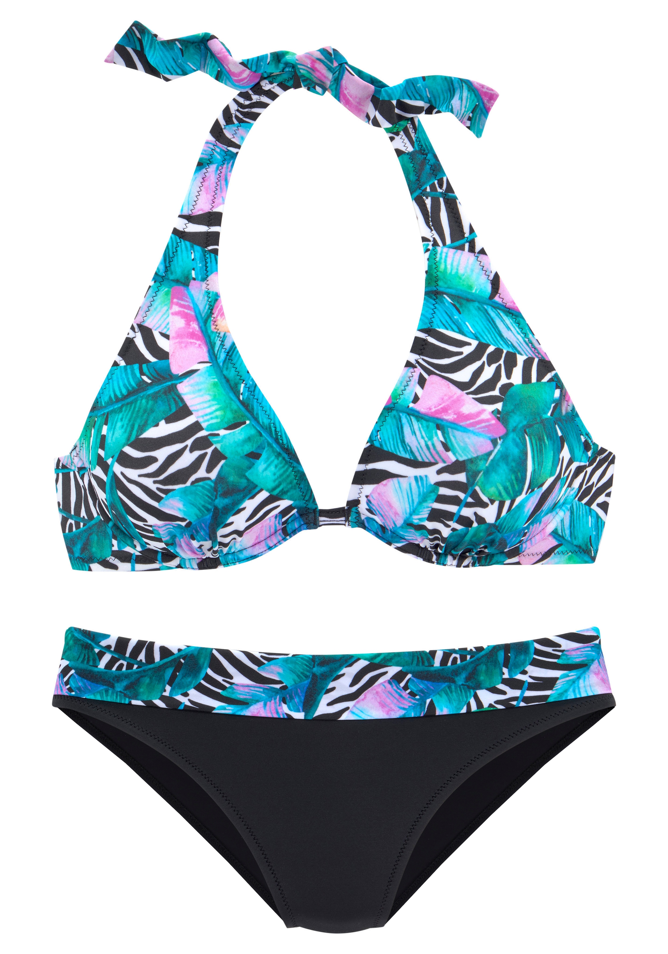 Vivance Bügel-Bikini, als Neckholder mit Animaldruck