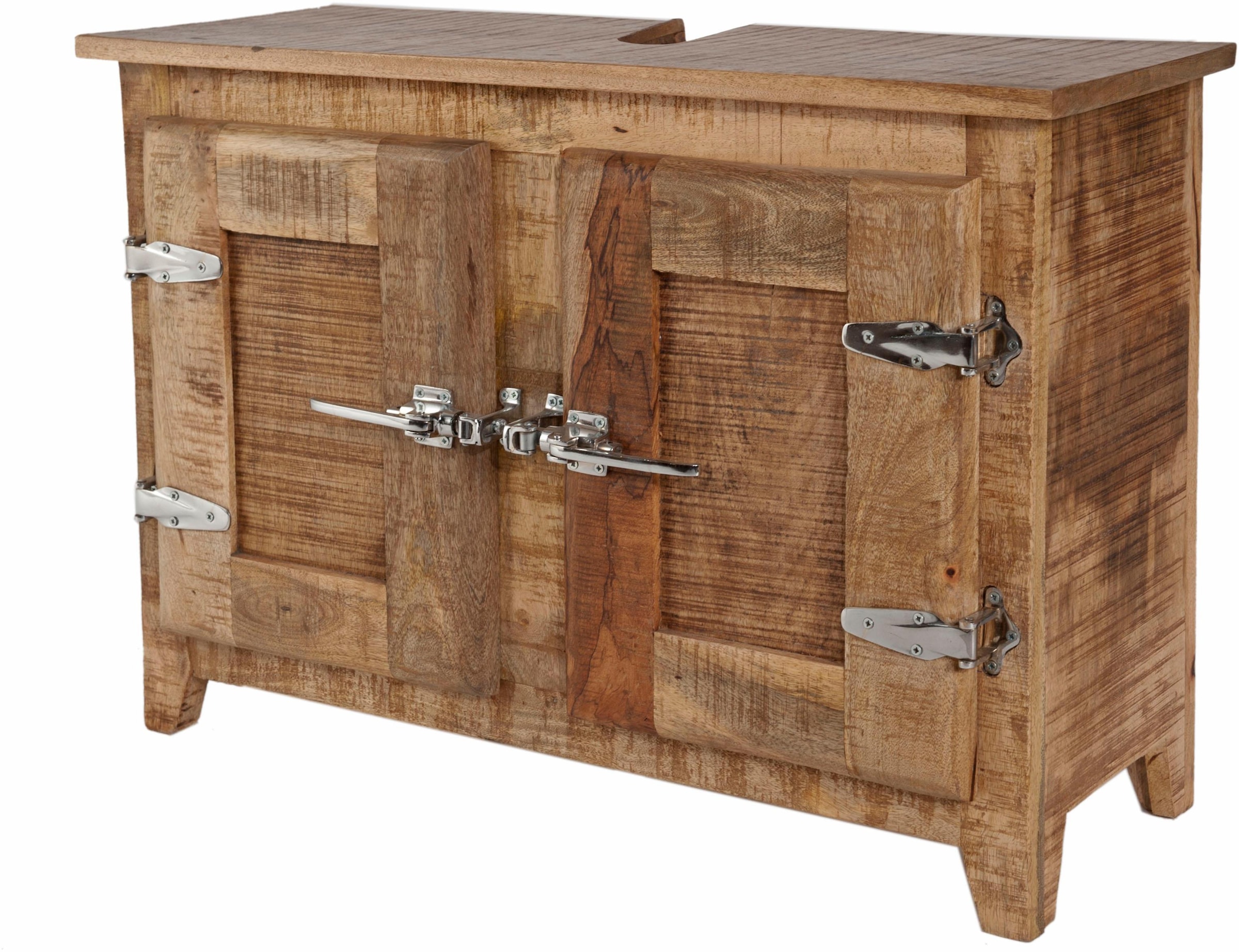 ❤ SIT Waschbeckenunterschrank »Frigo«, Kühlschrankgriffen, bestellen mit Shop Mangoholz cm Jelmoli-Online im 88 Breite im Antik-Look