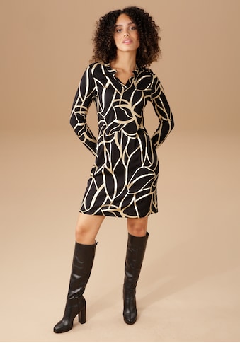 Aniston SELECTED Jerseykleid, mit elegantem Muster kaufen