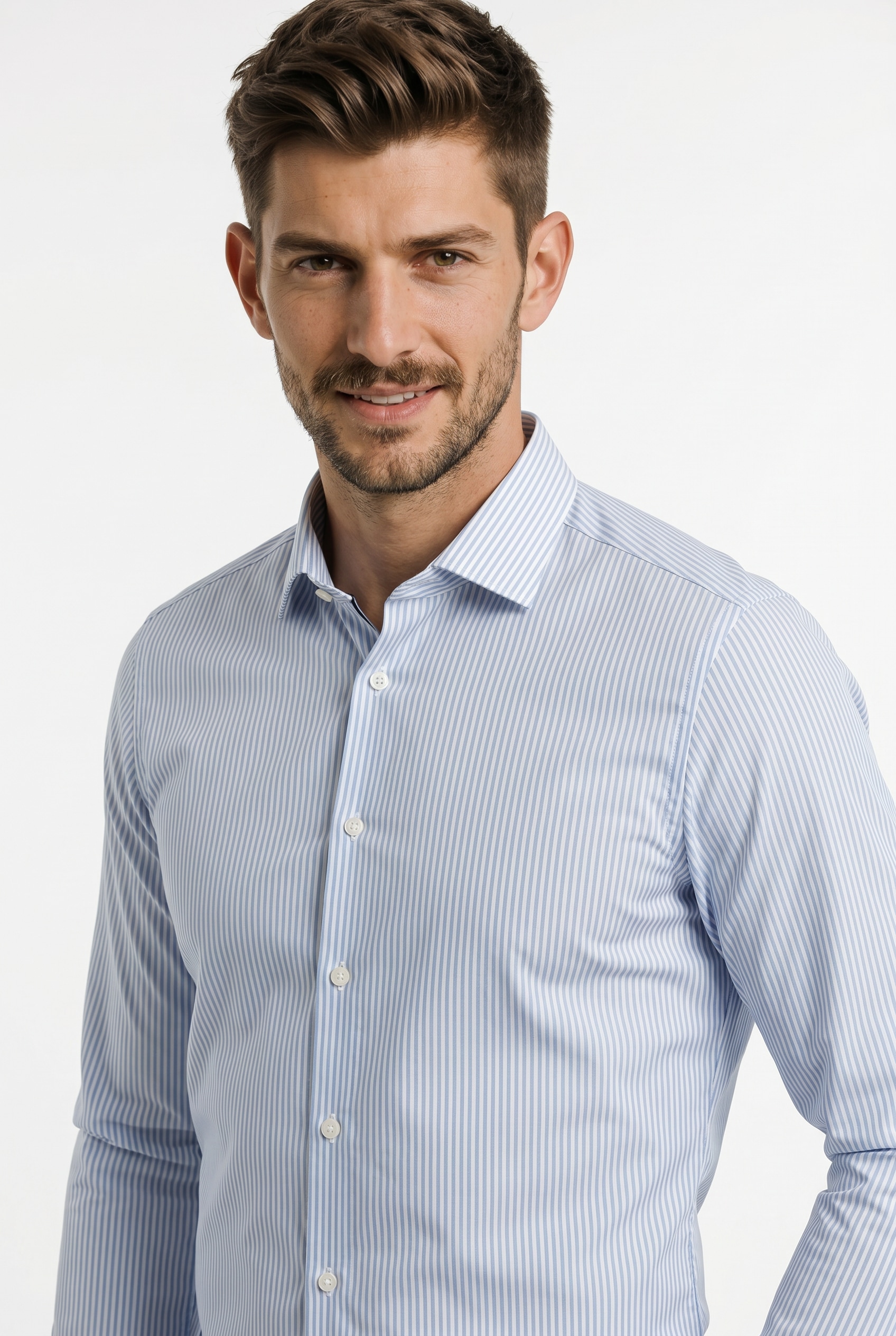 OLYMP Businesshemd "Level Five body fit" fein gestreift