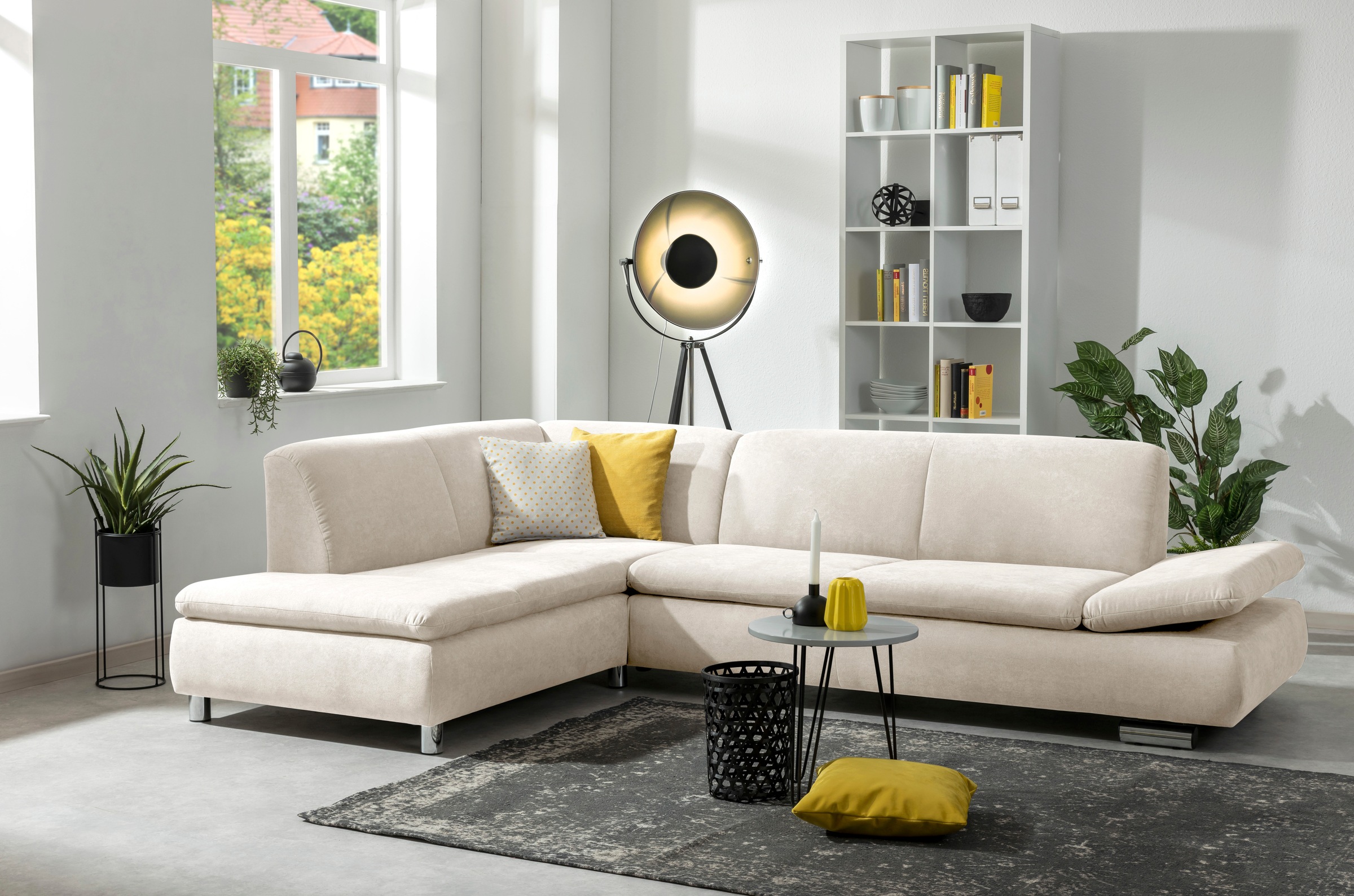 Max Winzer® Ecksofa »Toulouse modern und bequem, aktuelles Design, hoher Sitzkomfort«, mit klappbaren Armlehnen, Breite 271 cm