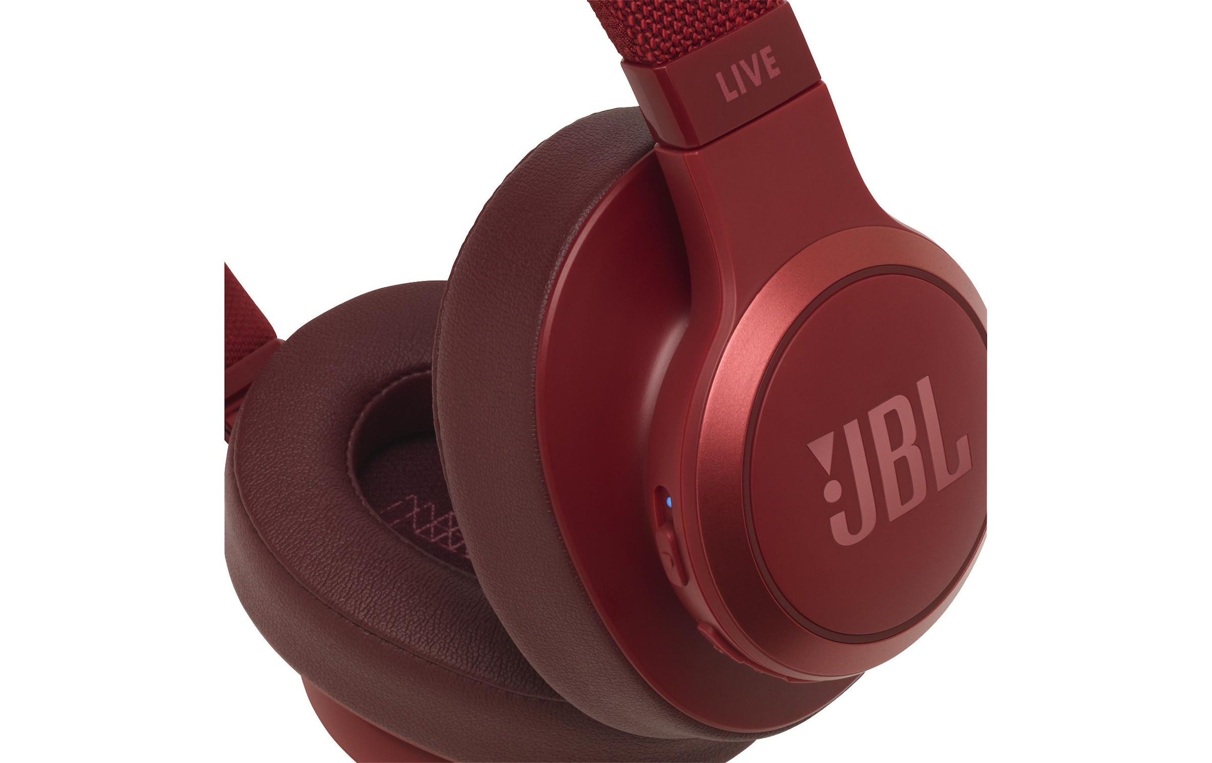 JBL Over-Ear-Kopfhörer »LIVE 500BT Rot«, Sprachsteuerung