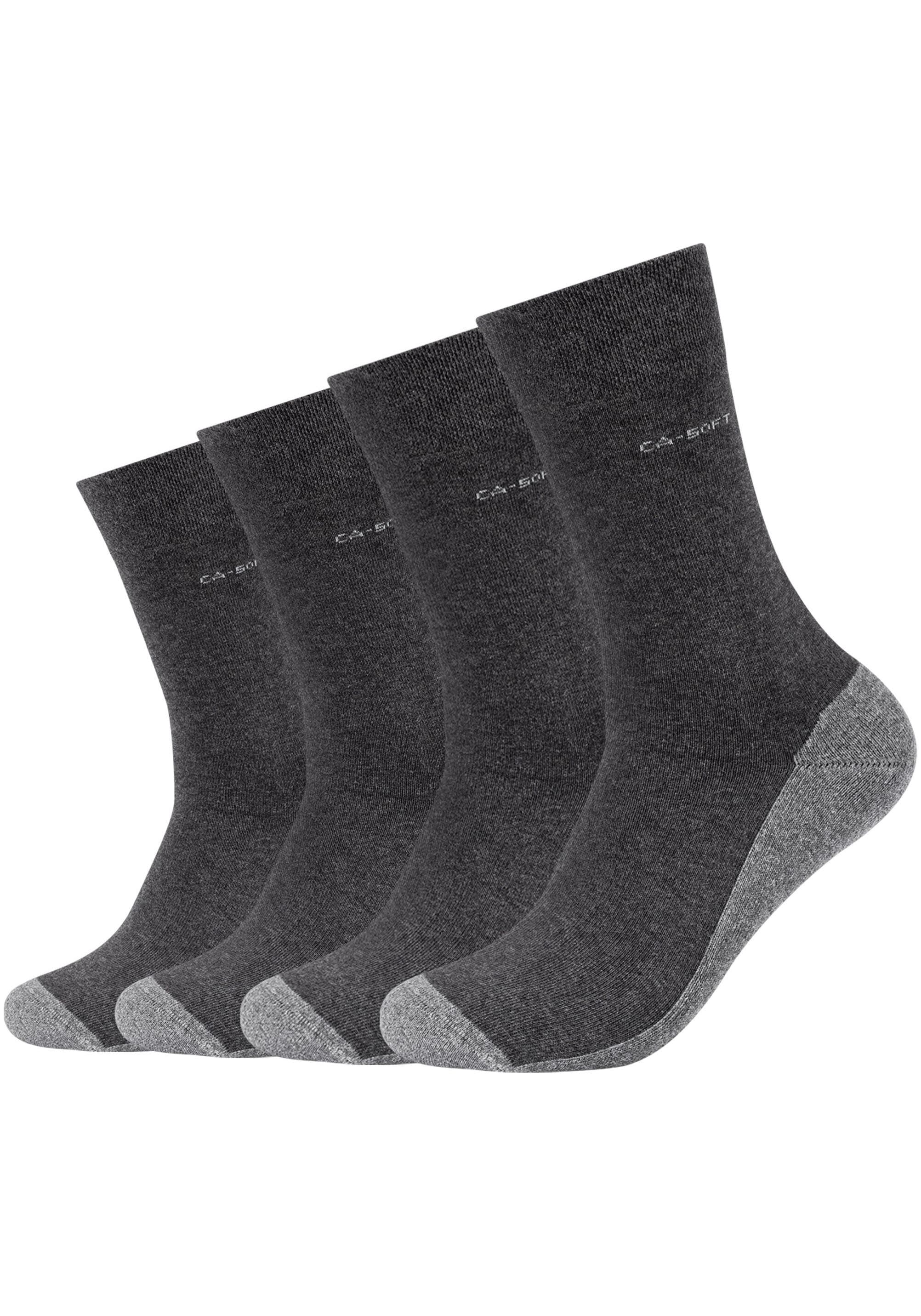 Camano Langsocken »ca-soft« 4 Stk. tlg. mit dezentem Logodruck