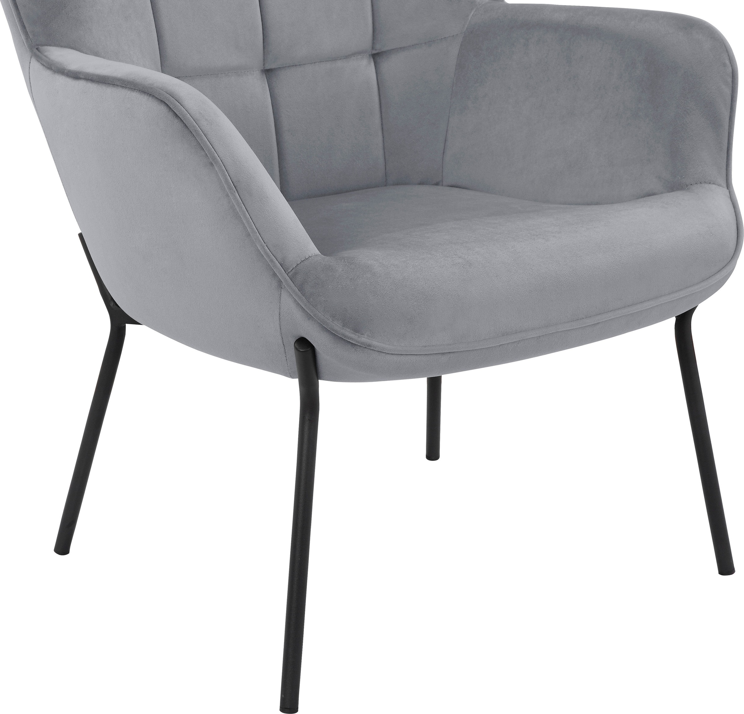 GOODproduct Loungesessel »Luukas«, (1 St.), Stoff recyceltes Polyester, Sitz und Rücken gepolstert, Sitzhöhe 46 cm