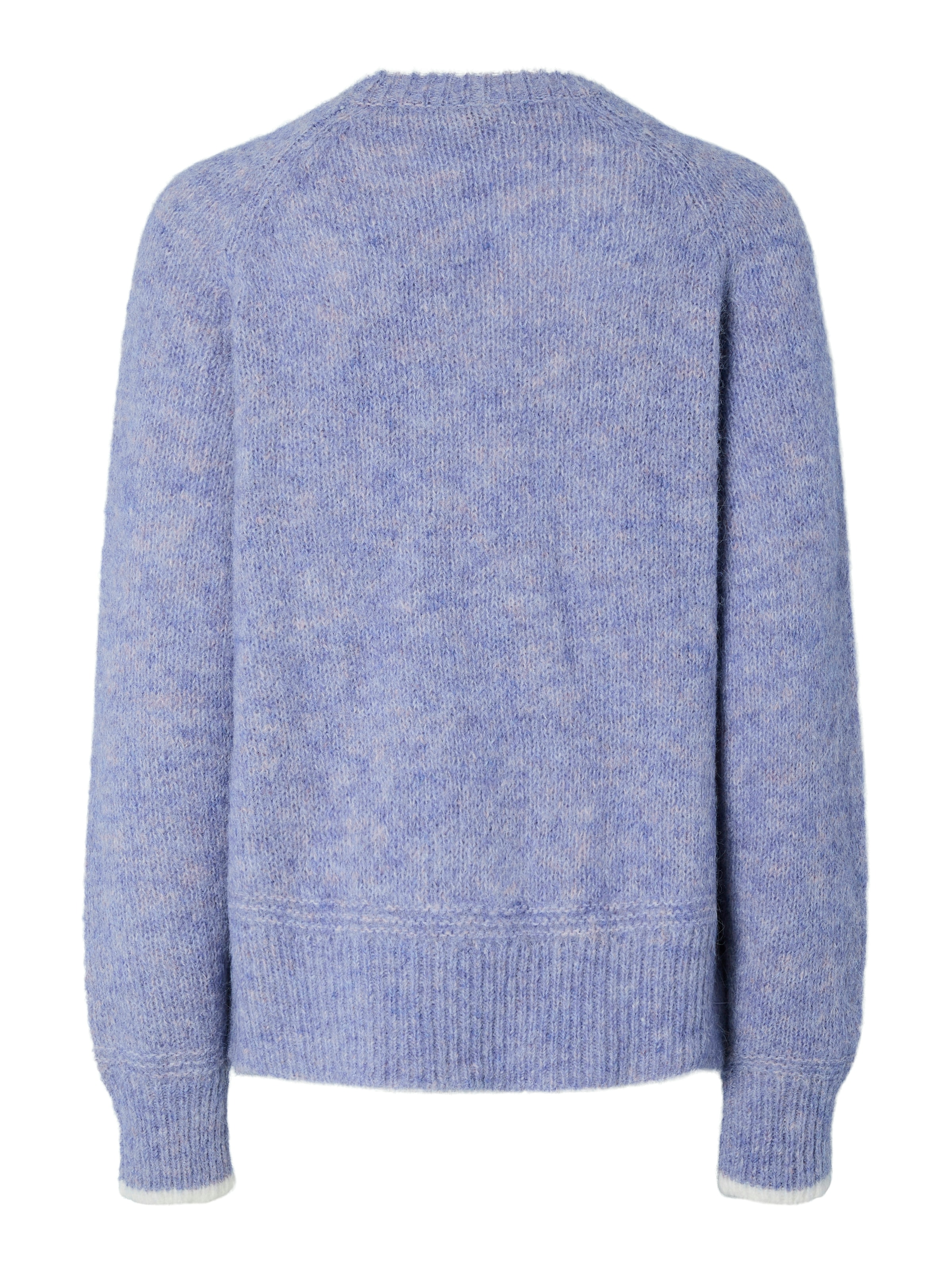 pieces Strickpullover »PCIVY LS O-NECK CONTRAST KNIT NOOS BC«