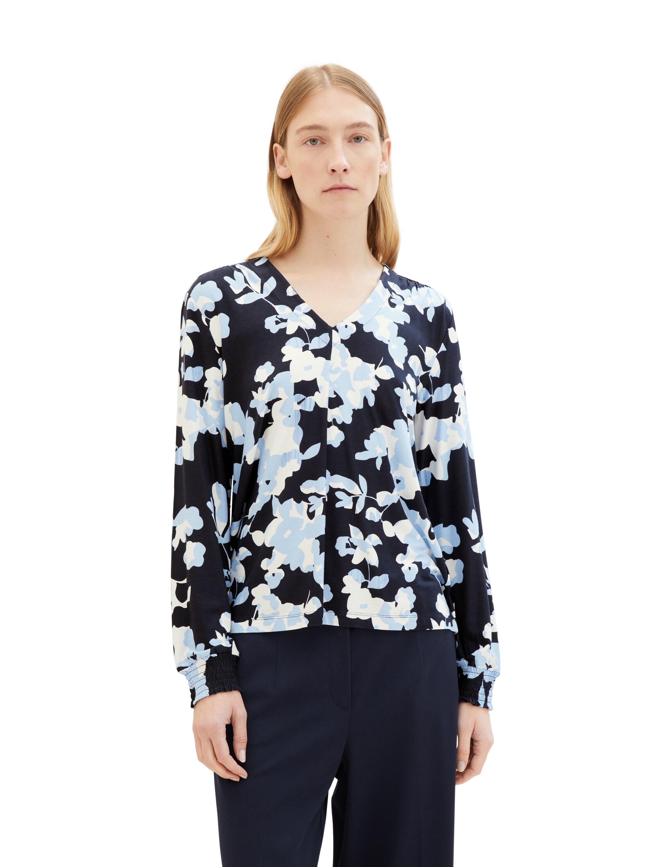 TOM TAILOR Blusenshirt, mit Allover-Print