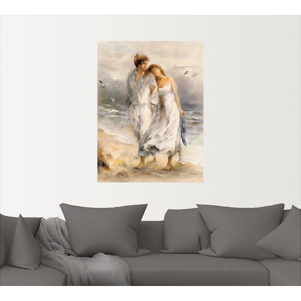 Artland Wandbild »Verliebt«, Paar, (1 St.), als Leinwandbild, Poster, Wandaufkleber in verschied. Grössen