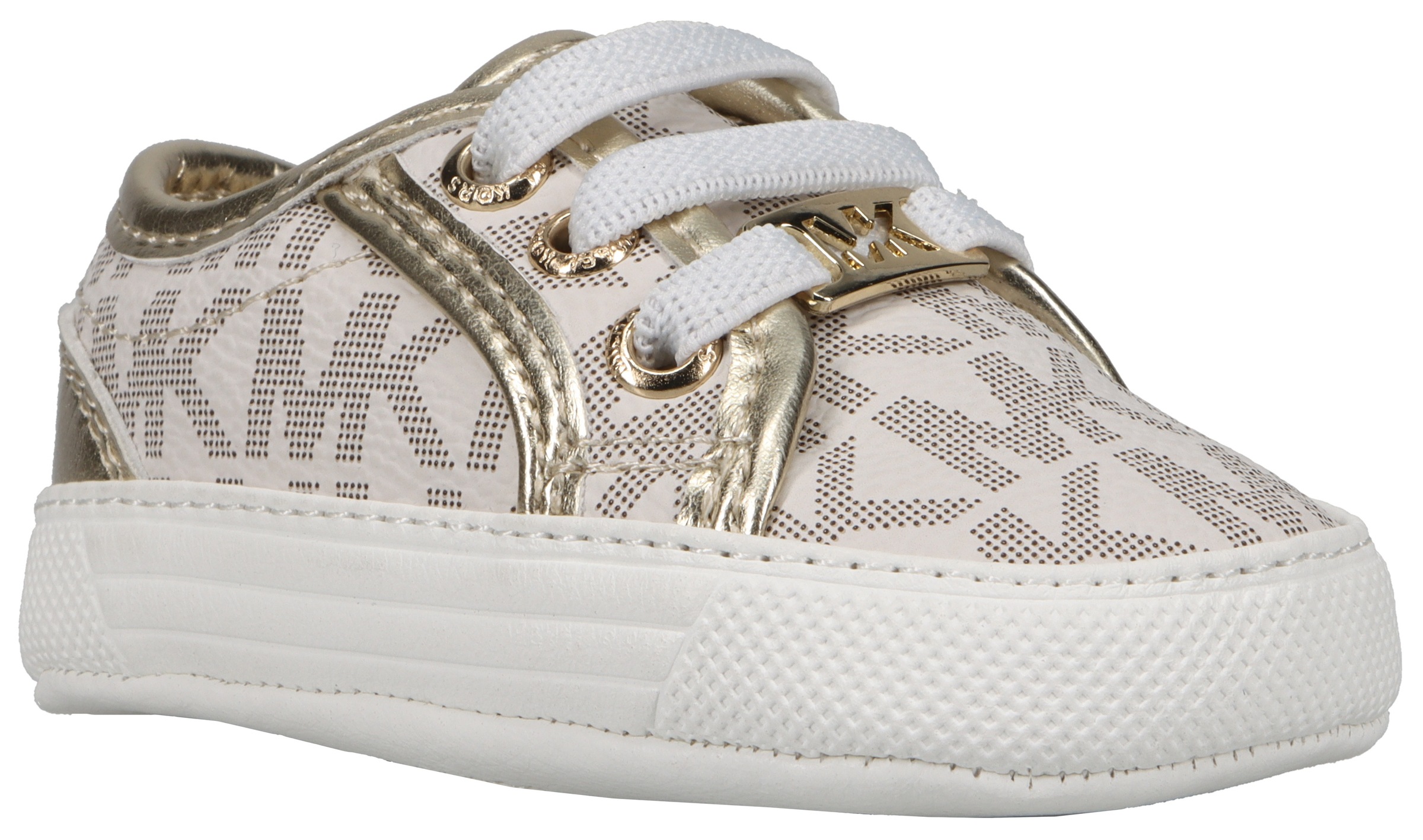 MICHAEL KORS KIDS Sneaker »BABY BRITTANIA«, Babyschuh, Schlupfschuh mit Marken Monogramm auf der weichen Laufsohle