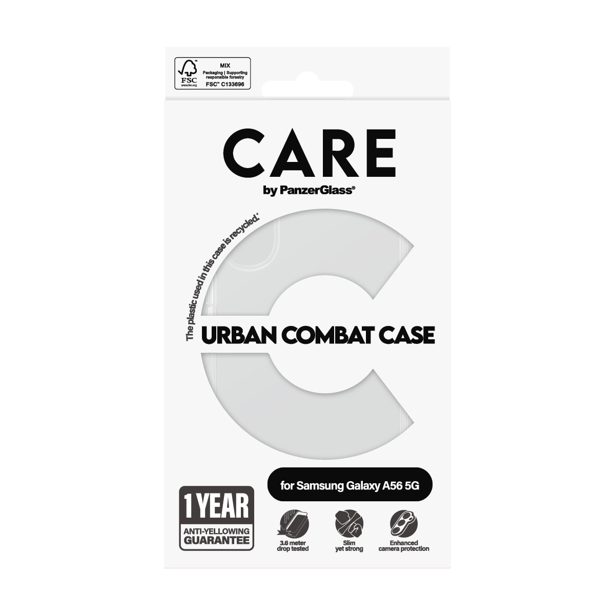 CARE by PanzerGlass Handyhülle »Urban Combat Case für Samsung Galaxy A56 5G«, Samsung Galaxy A56 5G, Backcover, Schutzhülle, Handyschutzhülle, Case, Schutzcase, stossfest