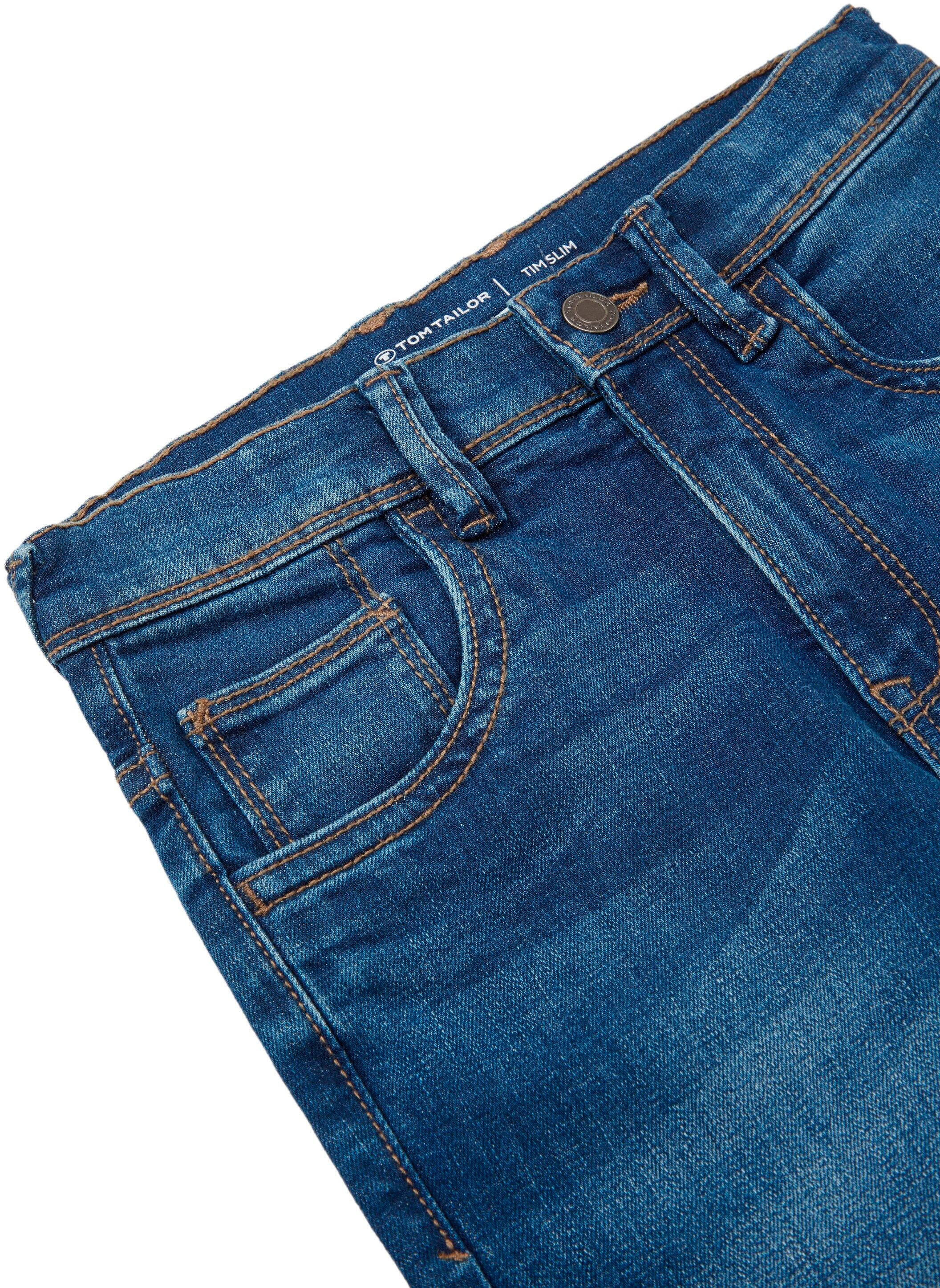 Reissverschluss »Tim«, Knopf- TOM kaufen mit Slim-fit-Jeans TAILOR und