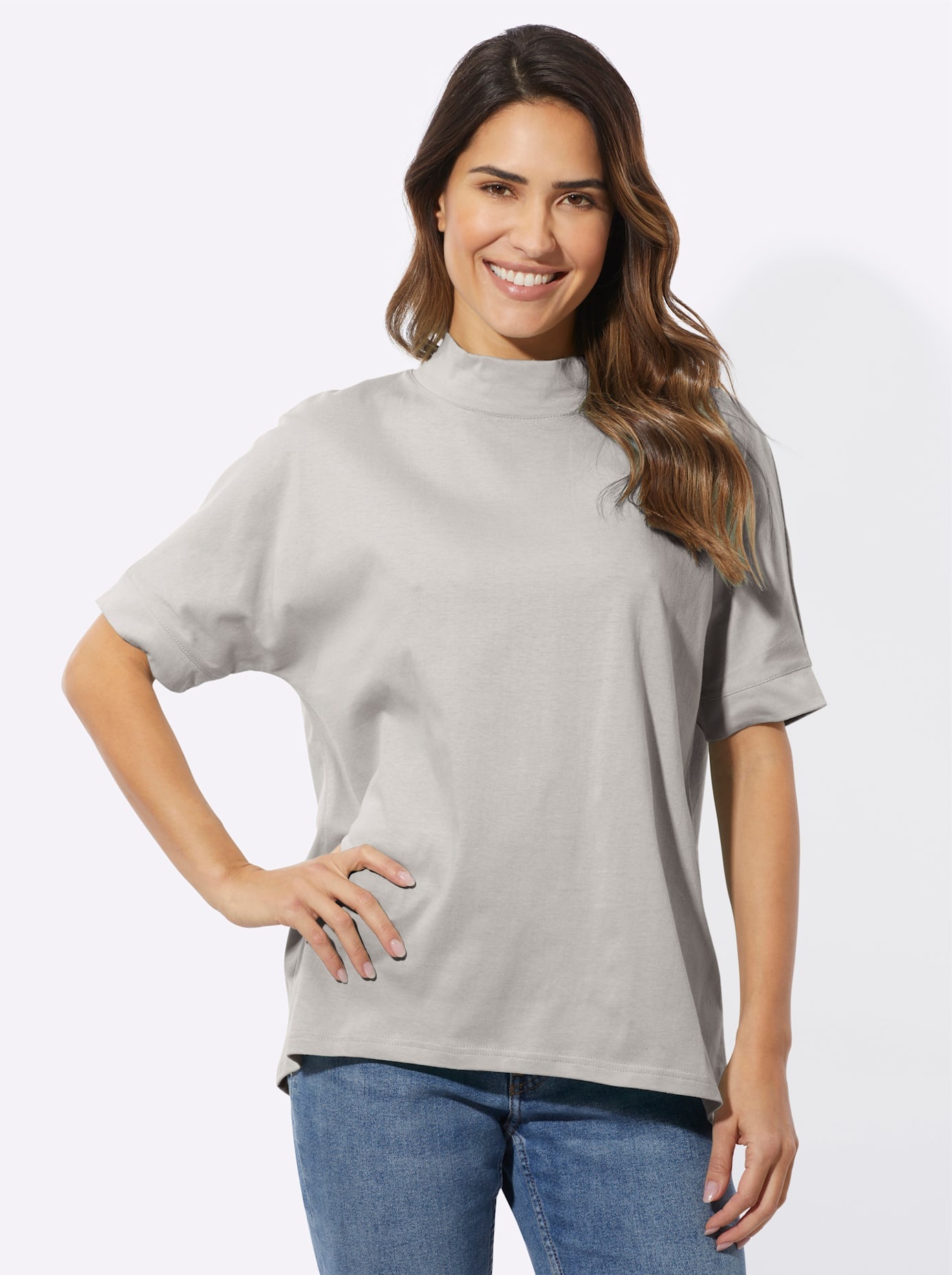 Classic Basics Stehkragenshirt »Kurzarm-Shirt« 1 Stk.