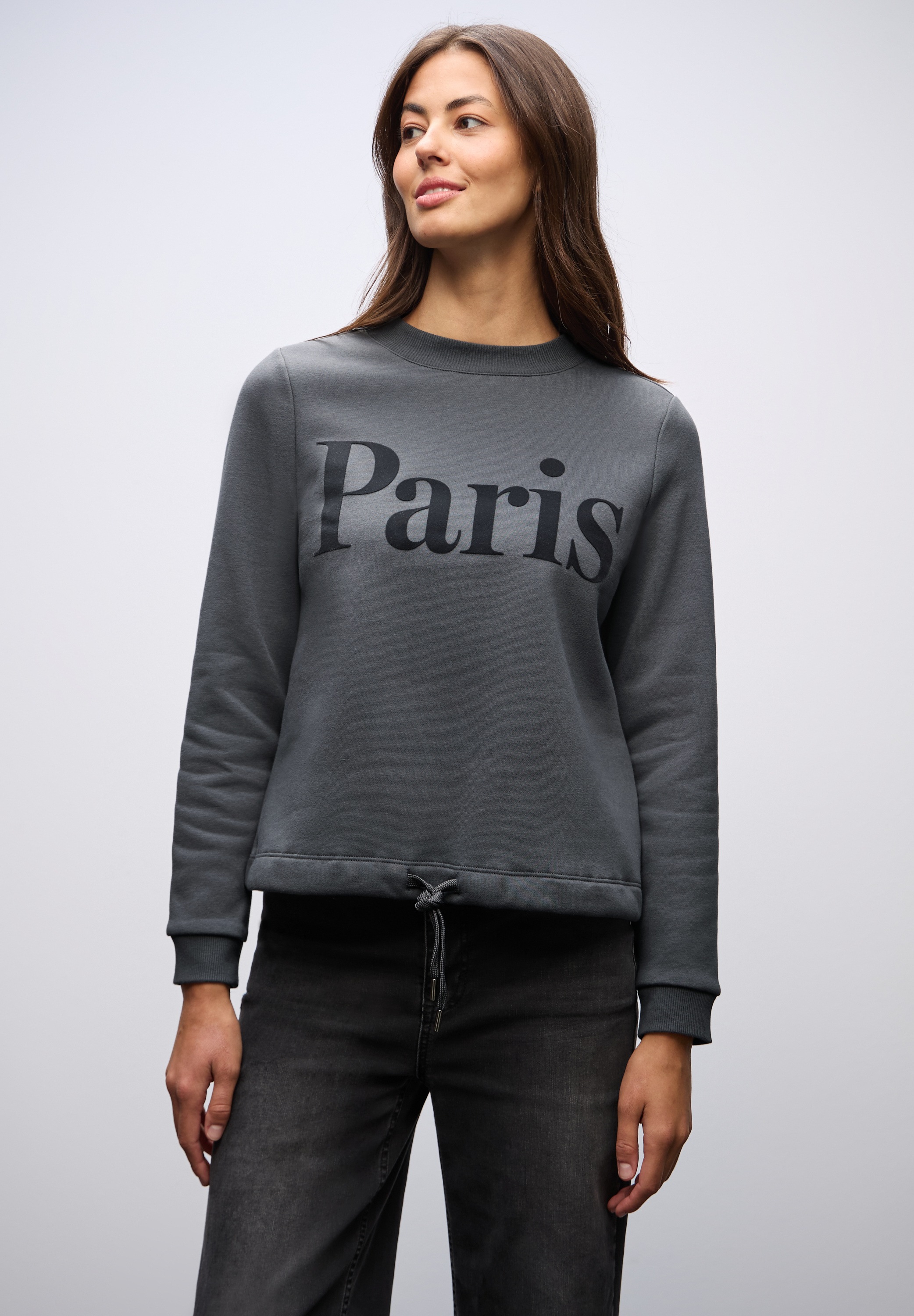 STREET ONE Sweatshirt, mit Print, Wording Artwork