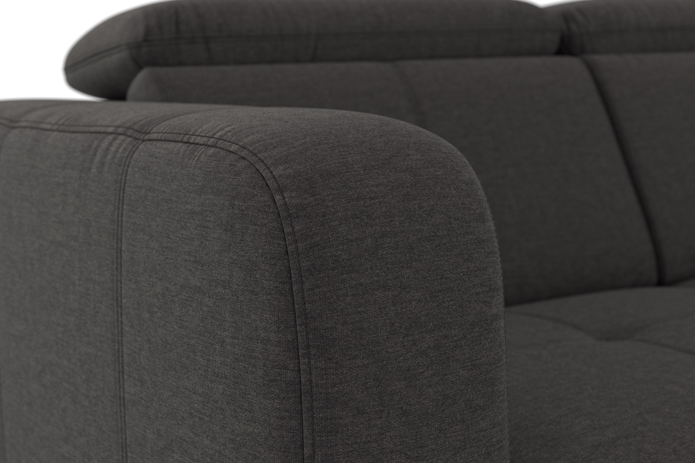 sit&more Ecksofa »Belluci L-Form«, inklusive Federkern, wahlweise mit Bettfunktion und Bettkasten