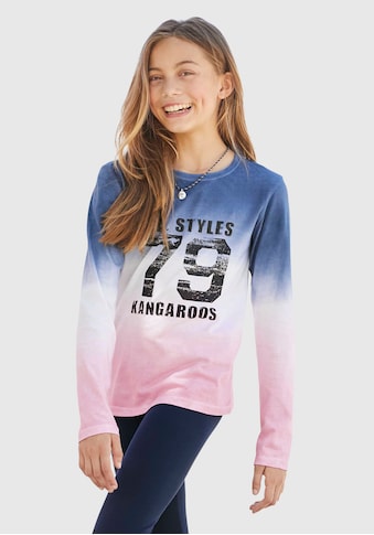 KangaROOS Langarmshirt, mit modischem Farbverlauf kaufen