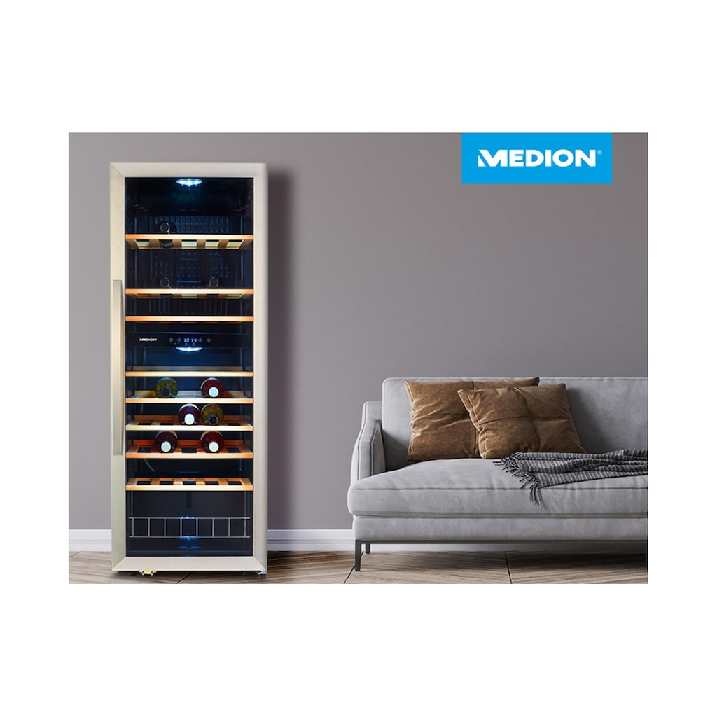 Medion® Weinkühlschrank »Wine cooler«, für 54 Standardflaschen á 075l