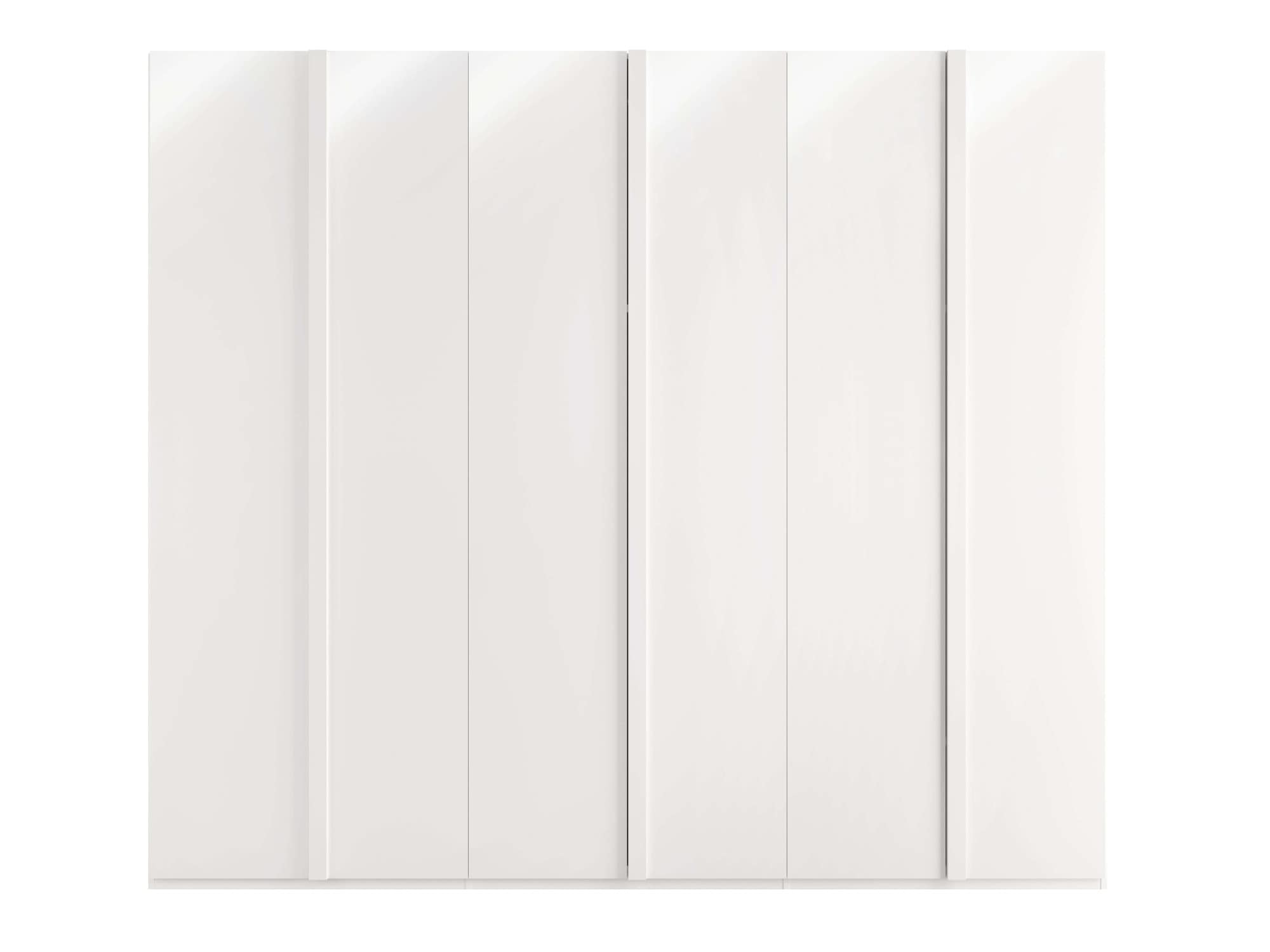 Home affaire Kleiderschrank »Kleiderschrank Malissa mit Regalen und Kleiderstangen«, Garderobe mit 6 Hochglanz-Drehtüren, BxTxH 270x59x237 cm