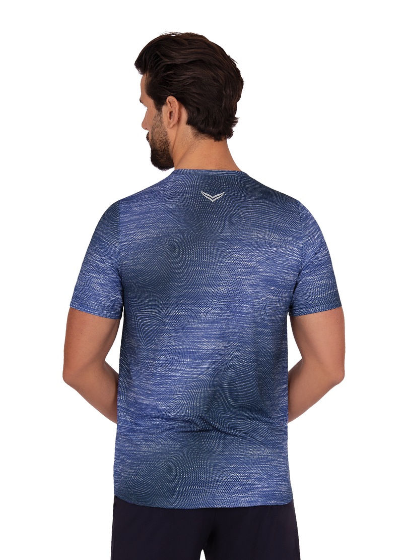 Trigema T-Shirt »TRIGEMA COOLMAX® Sportshirt mit modischem Druck«, (1 tlg.)