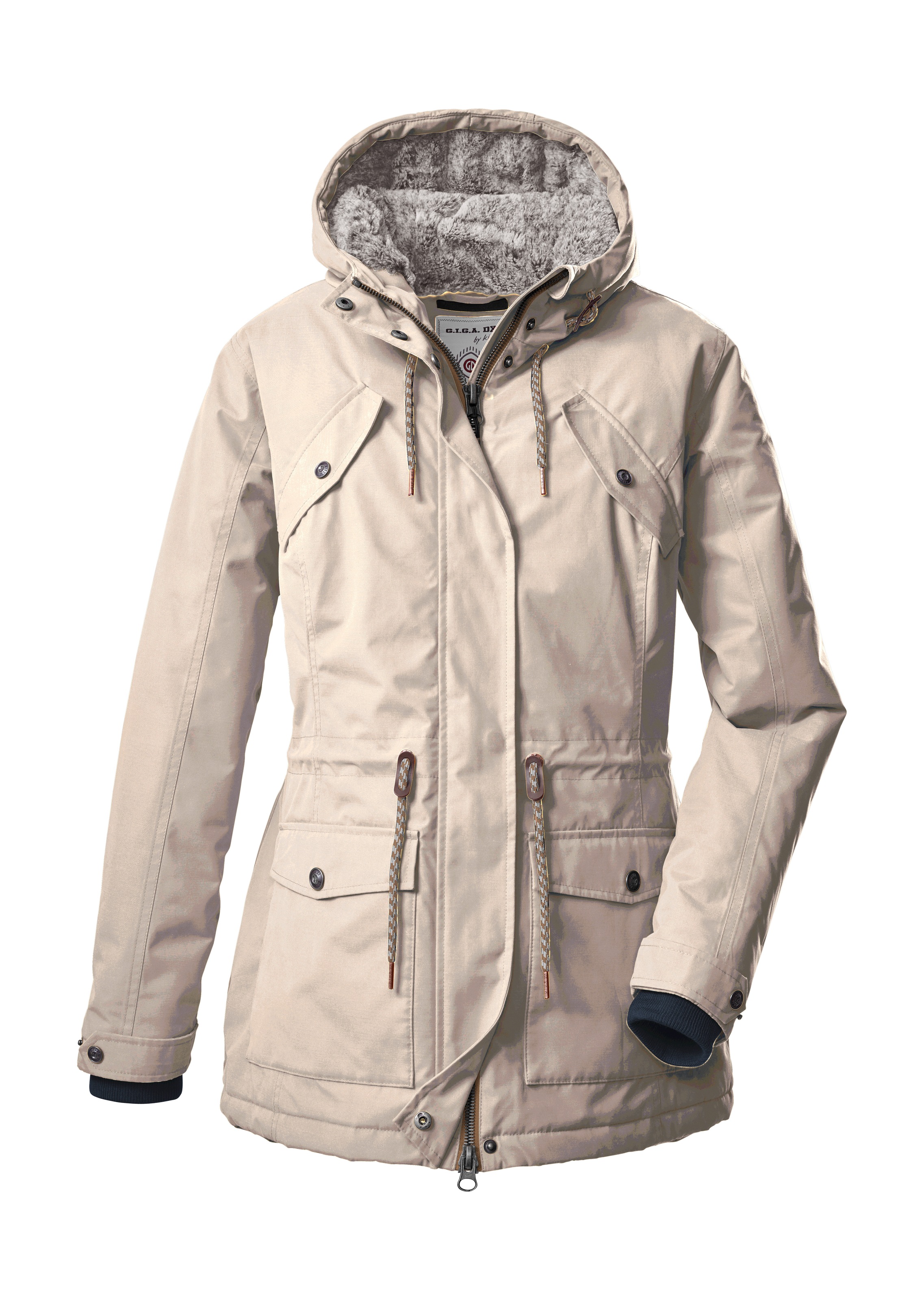 G.I.G.A. DX by killtec Parka »GW 8 WMN PRK« Wasserdichter Parka mit verstellbarer Kapuze und Taillenweite