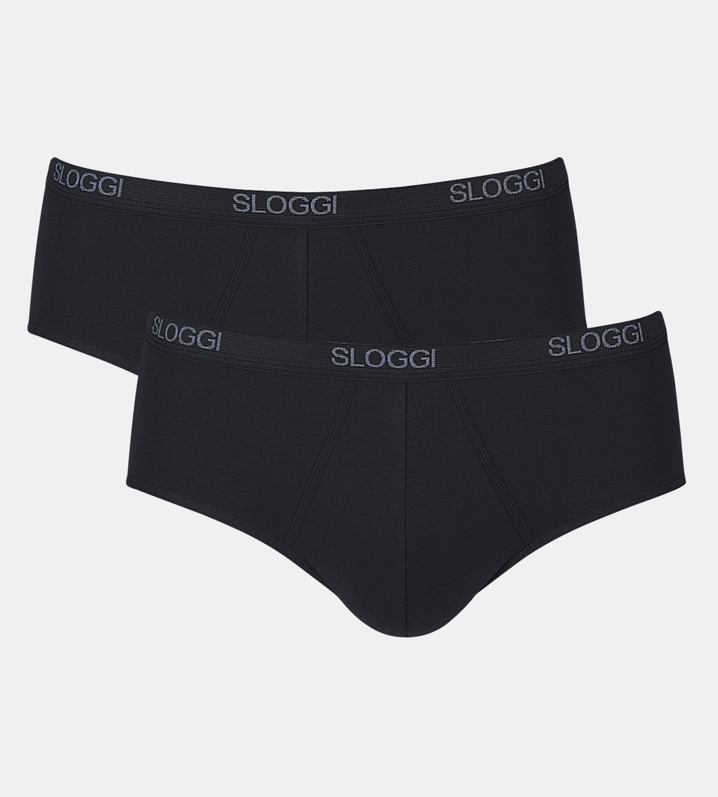 sloggi Midislip »Men Basic« 2er Pack, perfekter Sitz, mit Eingriff