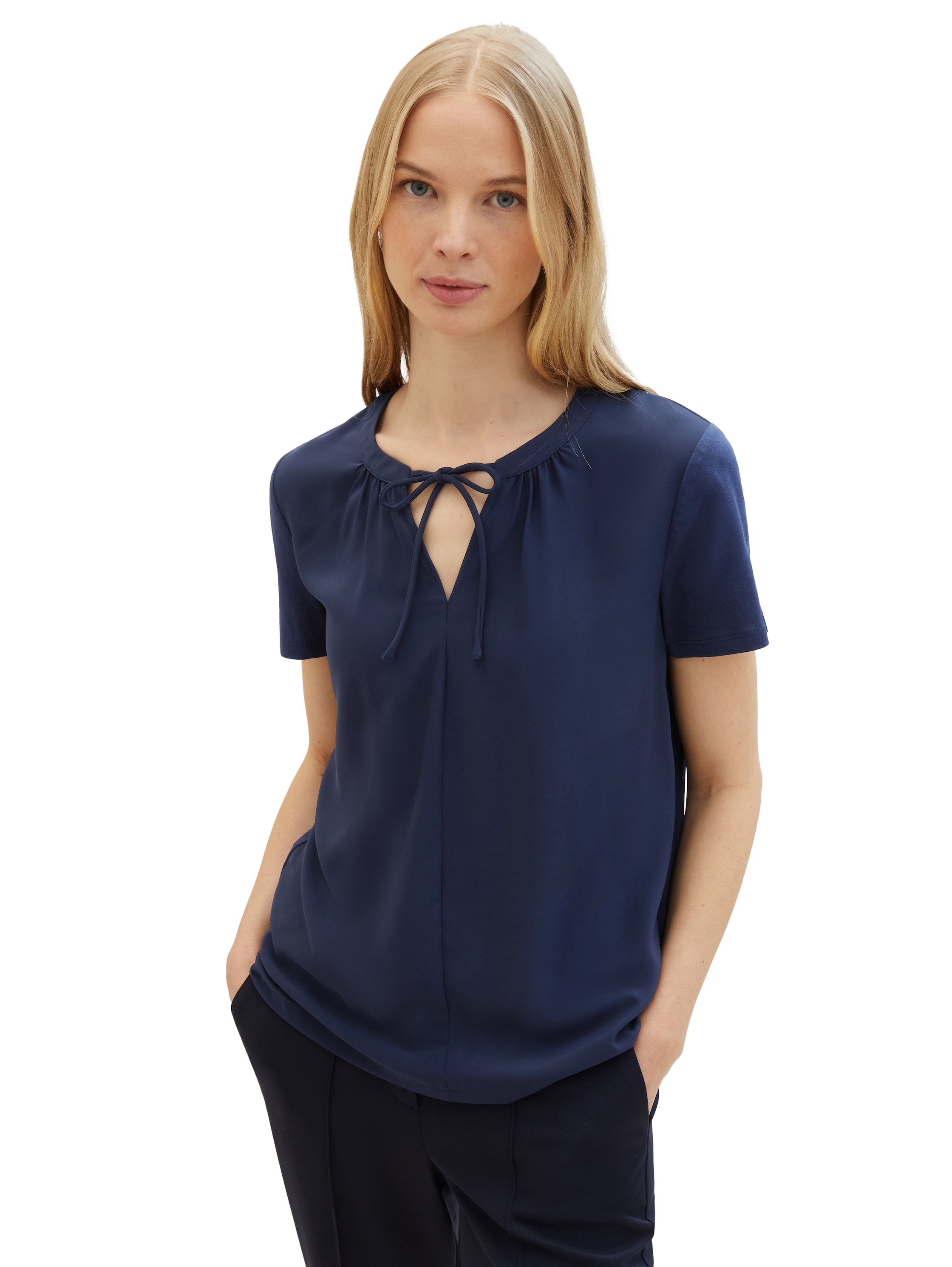 TOM TAILOR T-Shirt, mit Henley-Ausschnitt