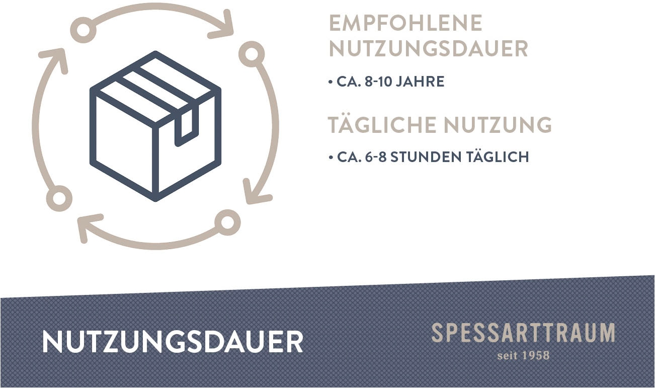 SPESSARTTRAUM Daunenbettdecke »Exklusiv, Bettdecken für Sommer und Winter«, Füllung 100% Daunen, Klasse 1, Downpass zertifiziert, Bezug 100% Baumwolle, nachhaltig (Made in Green), Hausstauballergiker geeignet, (1 St.), 5 Wärmeklassen & 8 Grössen