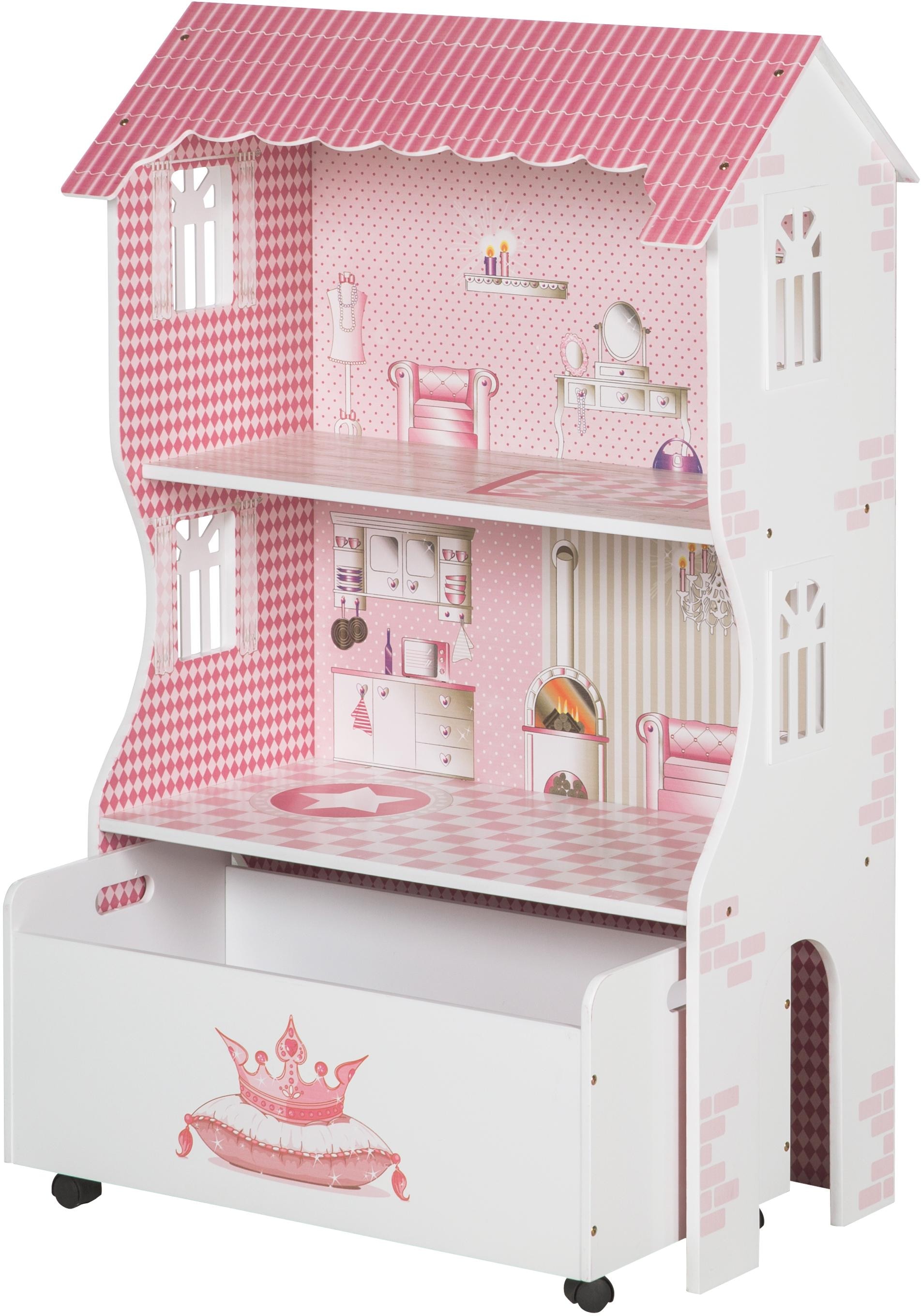 ❤ roba® Puppenhaus »Holzspielzeug, Puppenvilla für Ankleidepuppen«  entdecken im Jelmoli-Online Shop