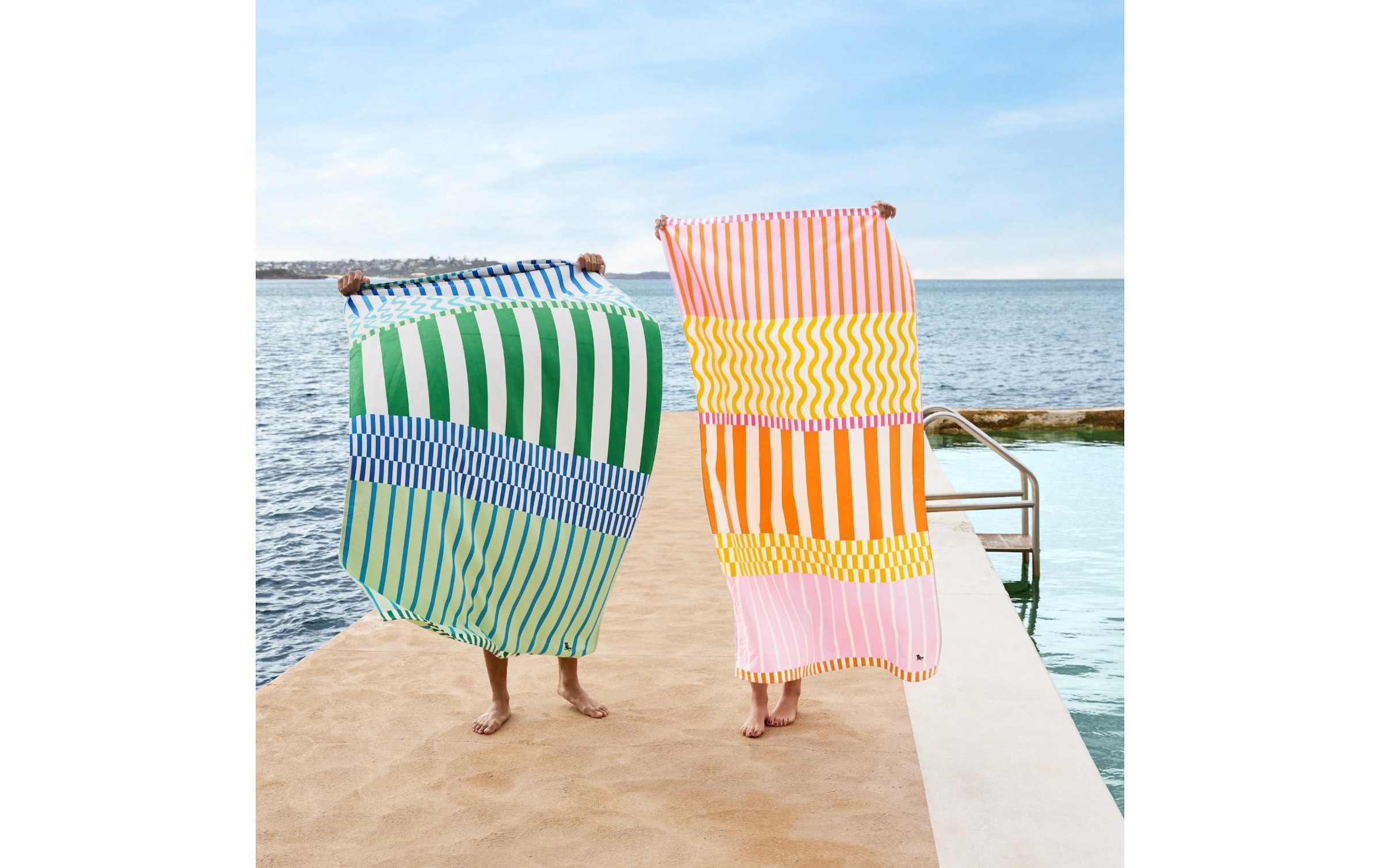 Strandtuch »Dock & Bay Blueberry Spritz 200 cm x 90 cm«, (1 St.)